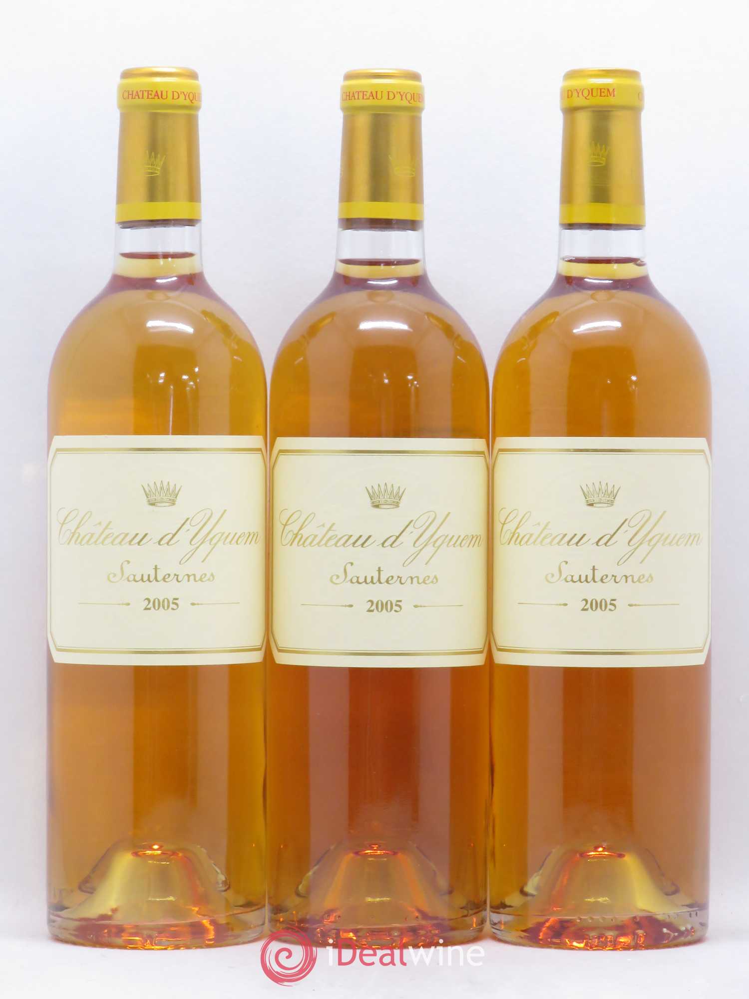 Château d' Yquem 1er Cru Classé Supérieur 2005 - Lotto di 3 bottiglie - 0