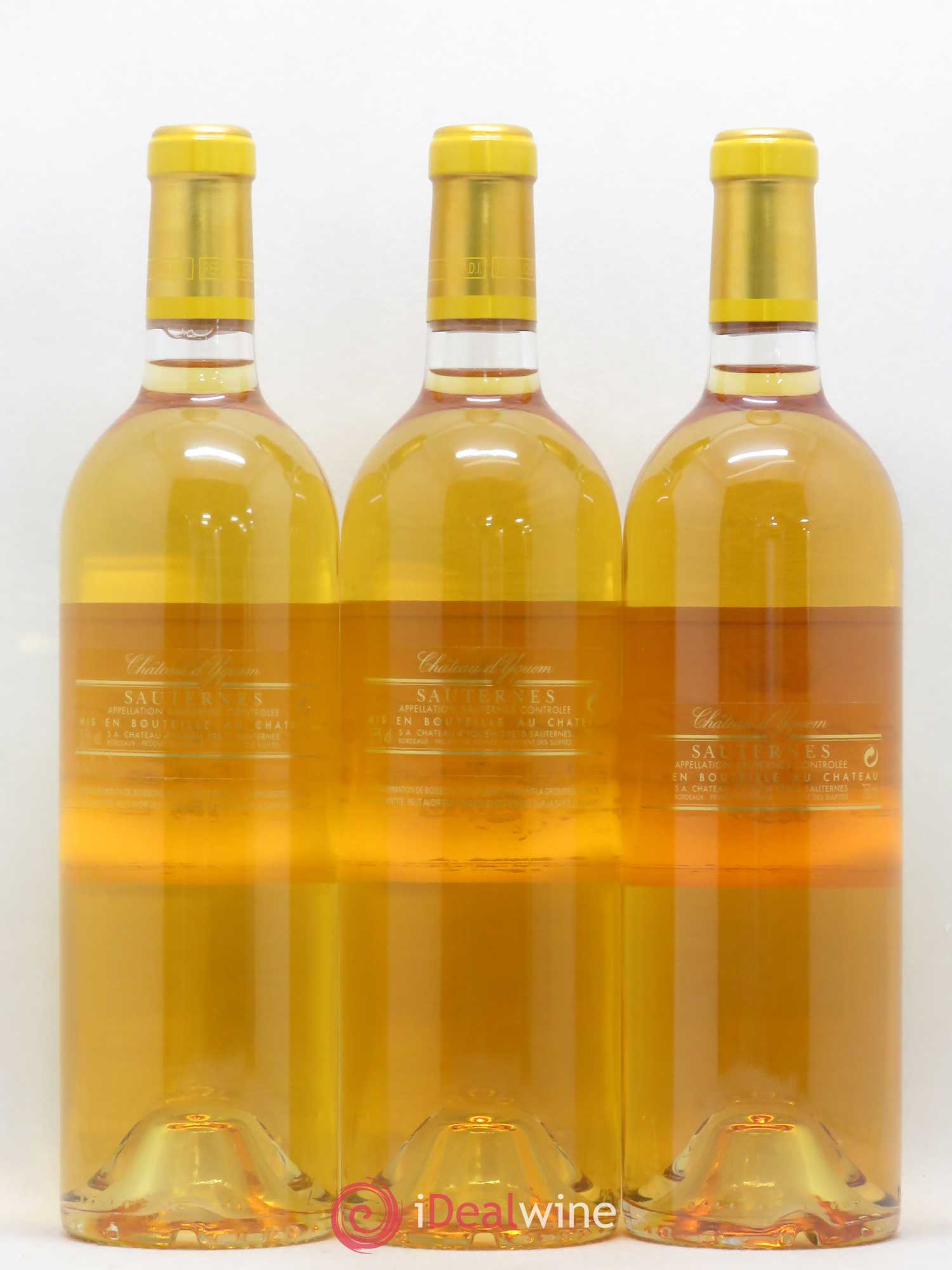 Château d' Yquem 1er Cru Classé Supérieur 2010 - Lotto di 3 bottiglie - 1