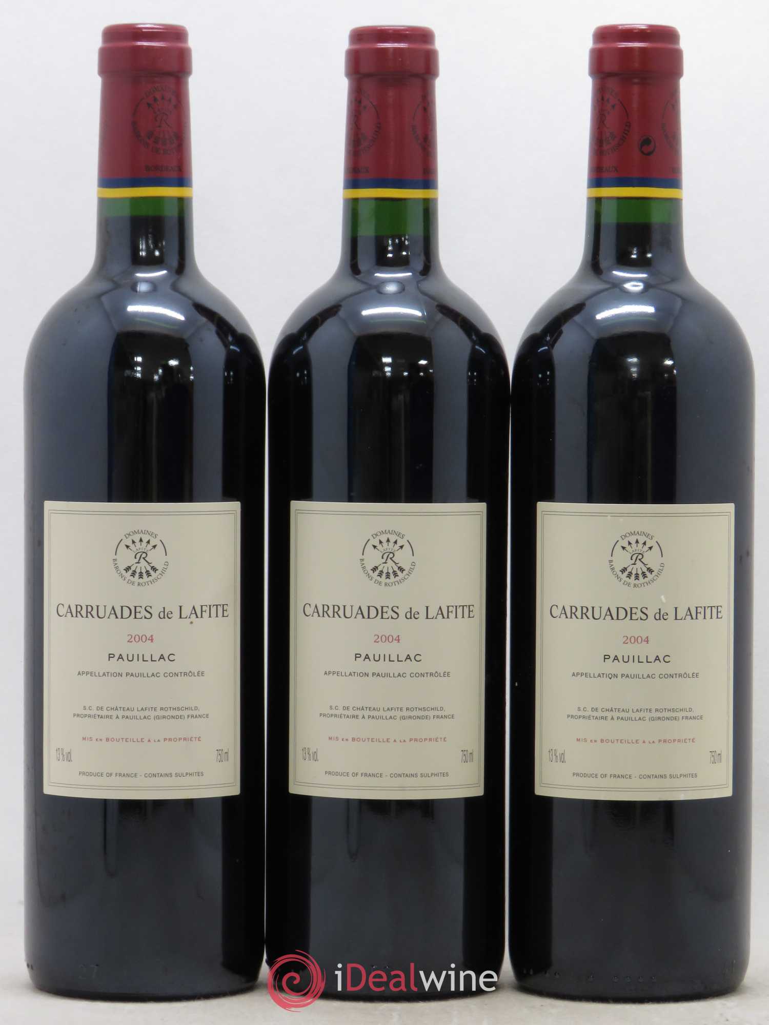 Carruades de Lafite Rothschild Second Vin 2004 - Lot de 3 bouteilles - 1