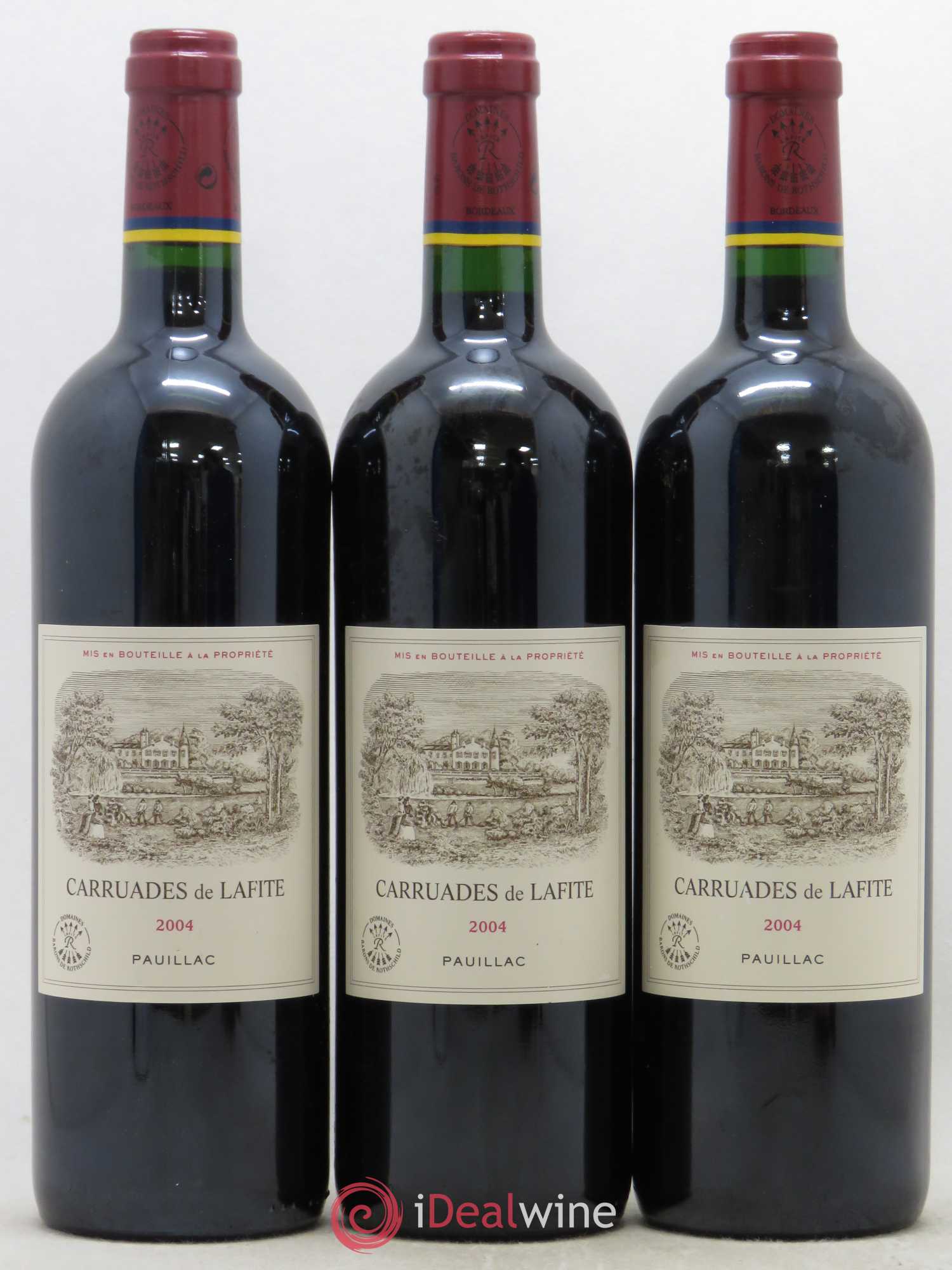 Carruades de Lafite Rothschild Second Vin 2004 - Lot de 3 bouteilles - 0