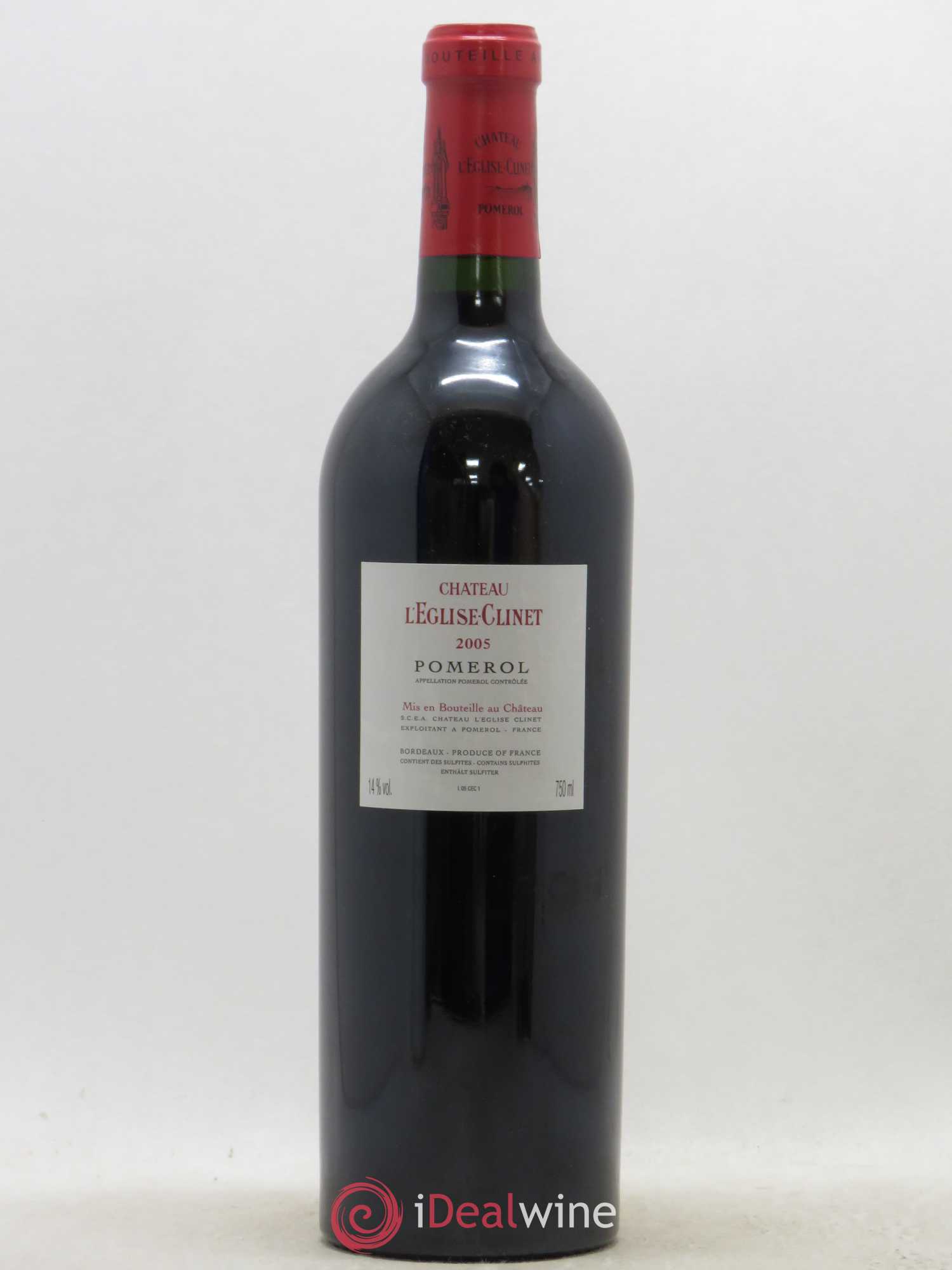 Château l' Église Clinet 2005 - Lot de 1 bouteille - 1
