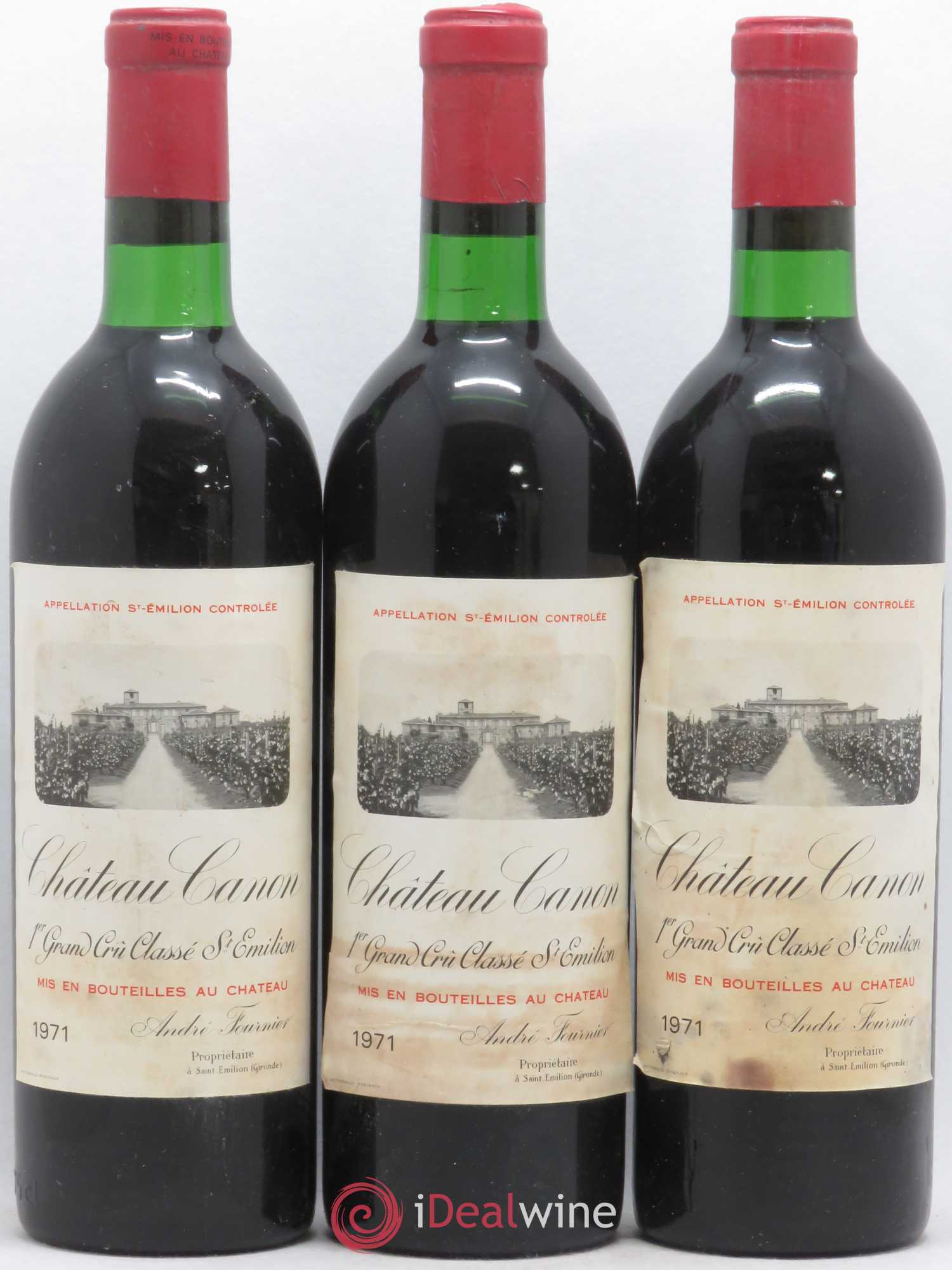 Château Canon 1er Grand Cru Classé B 1971 - Lot de 6 bouteilles - 2