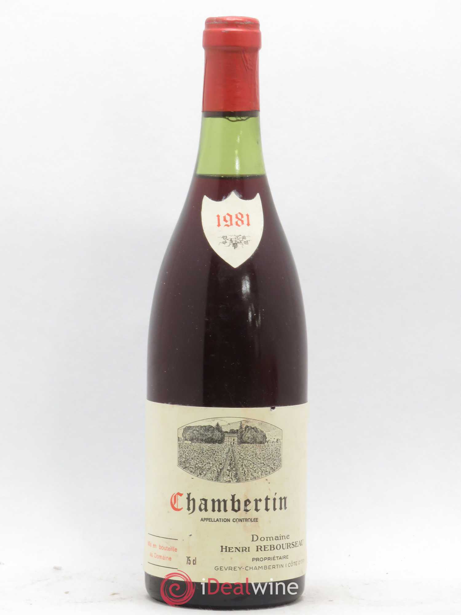 Chambertin Grand Cru Henri Rebourseau 1981 - Lot de 1 bouteille - 0