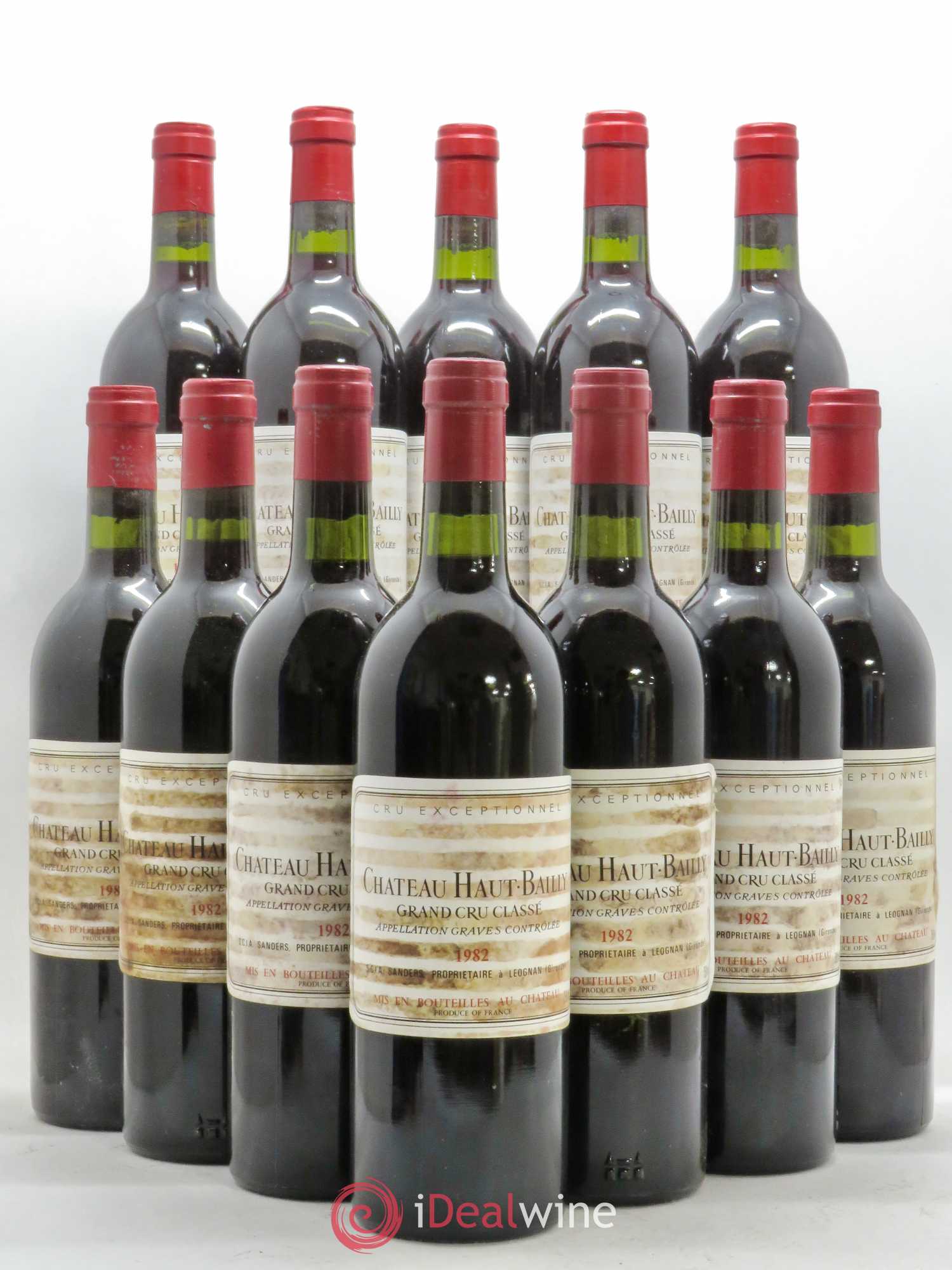 Château Haut-Bailly Cru Classé de Graves 1982 - Lot de 12 bouteilles - 0