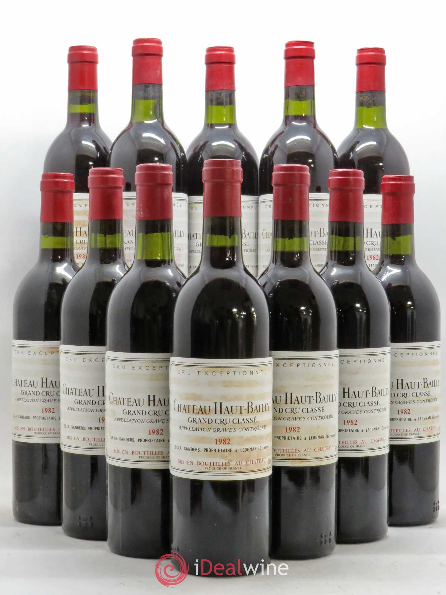 Château Haut-Bailly Cru Classé de Graves 1982 - Lot de 12 bouteilles - 0