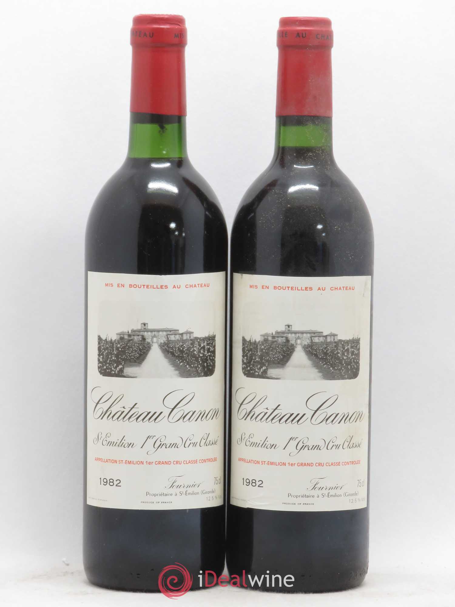Château Canon 1er Grand Cru Classé B 1982 - Lot de 2 bouteilles - 0