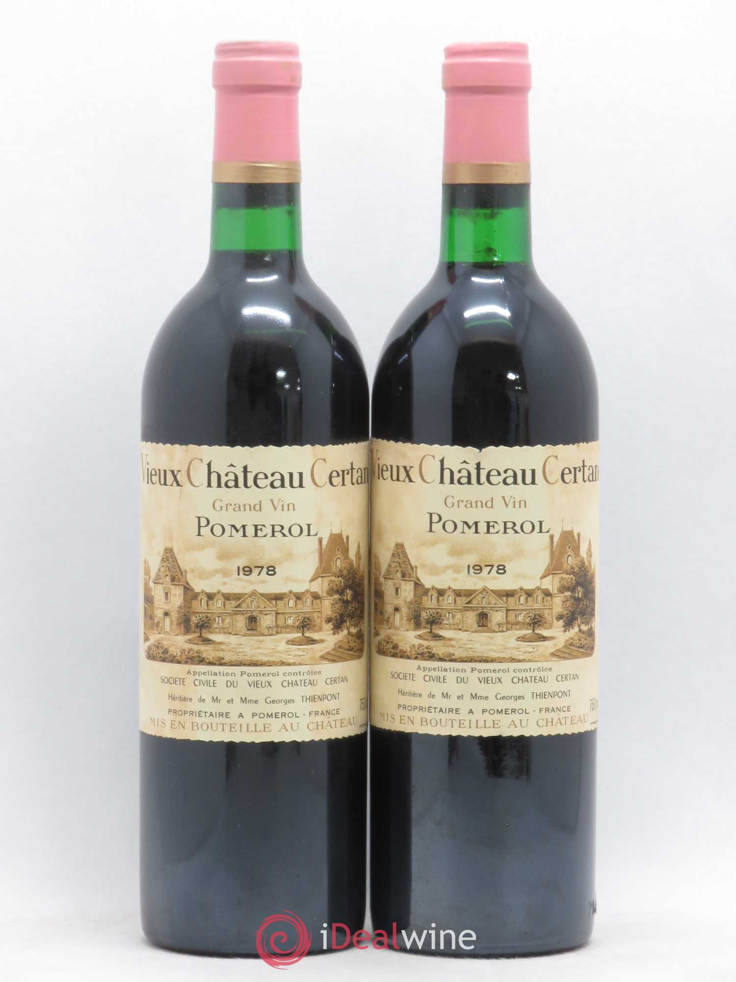 Vieux Château Certan 1978 - Lot de 2 bouteilles - 0