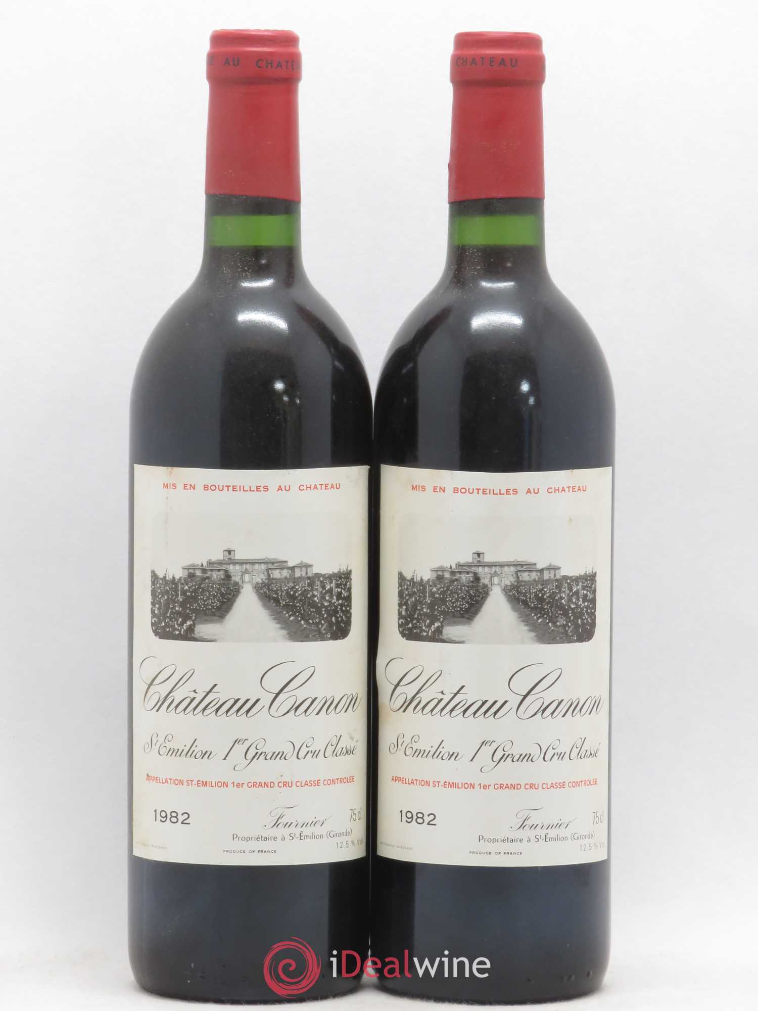 Château Canon 1er Grand Cru Classé B 1982 - Lot de 2 bouteilles - 0