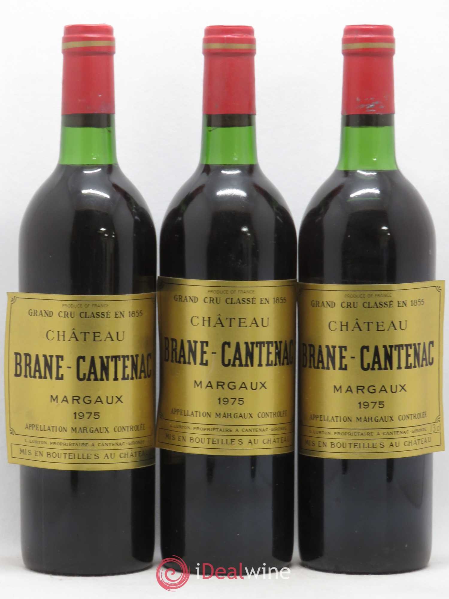 Château Brane Cantenac 2ème Grand Cru Classé 1975 - Lot de 6 bouteilles - 1