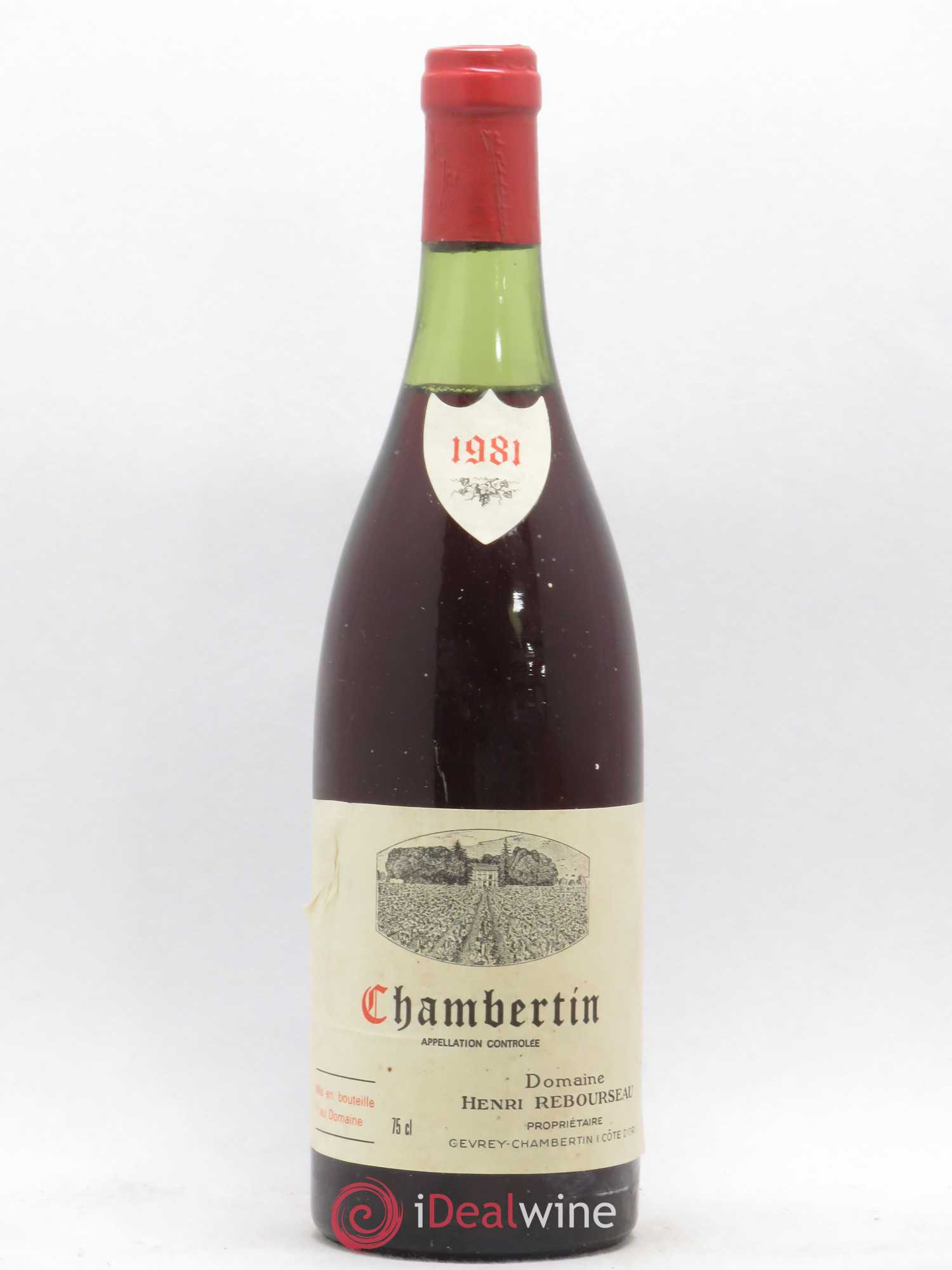 Chambertin Grand Cru Henri Rebourseau 1981 - Lot de 1 bouteille - 0