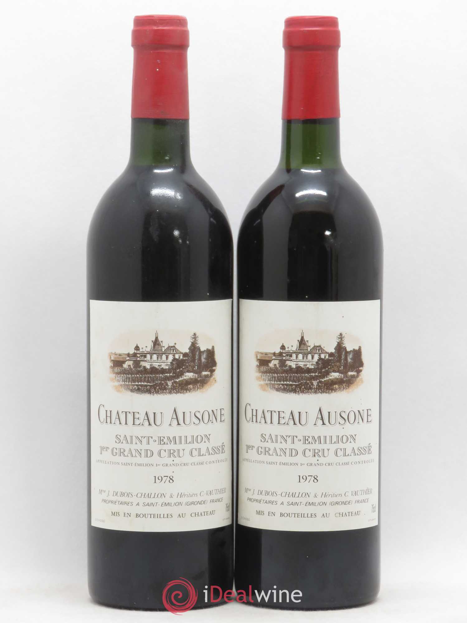 Château Ausone 1er Grand Cru Classé A 1978 - Lot de 2 bouteilles - 0