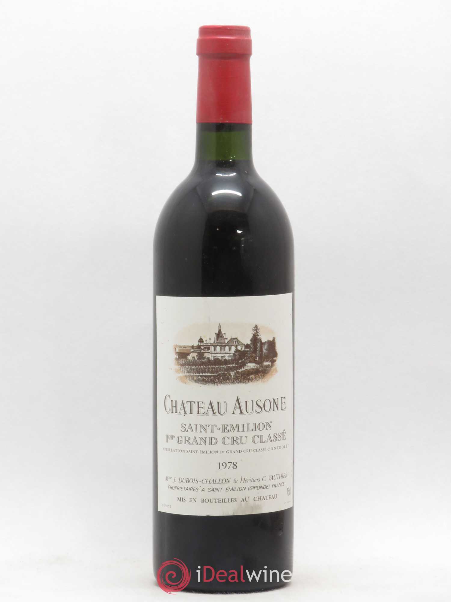 Château Ausone 1er Grand Cru Classé A 1978 - Lot de 1 bouteille - 0