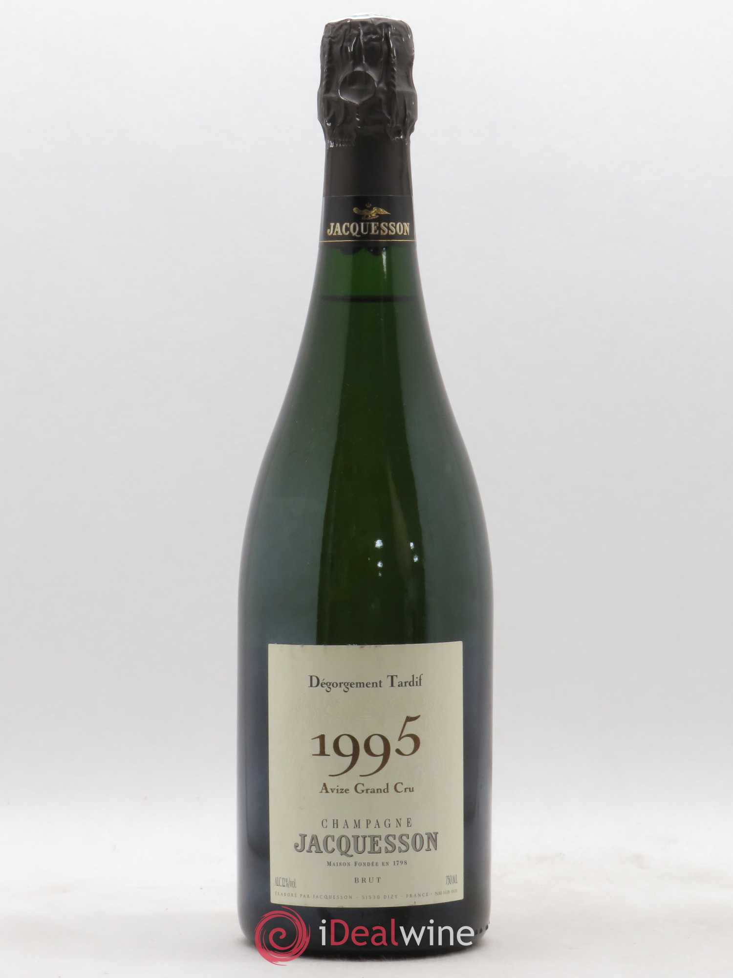 Extra Brut Avize Champ Caïn DT (Dégorgement Tardif) Jacquesson 1995 - Lot de 1 bouteille - 0