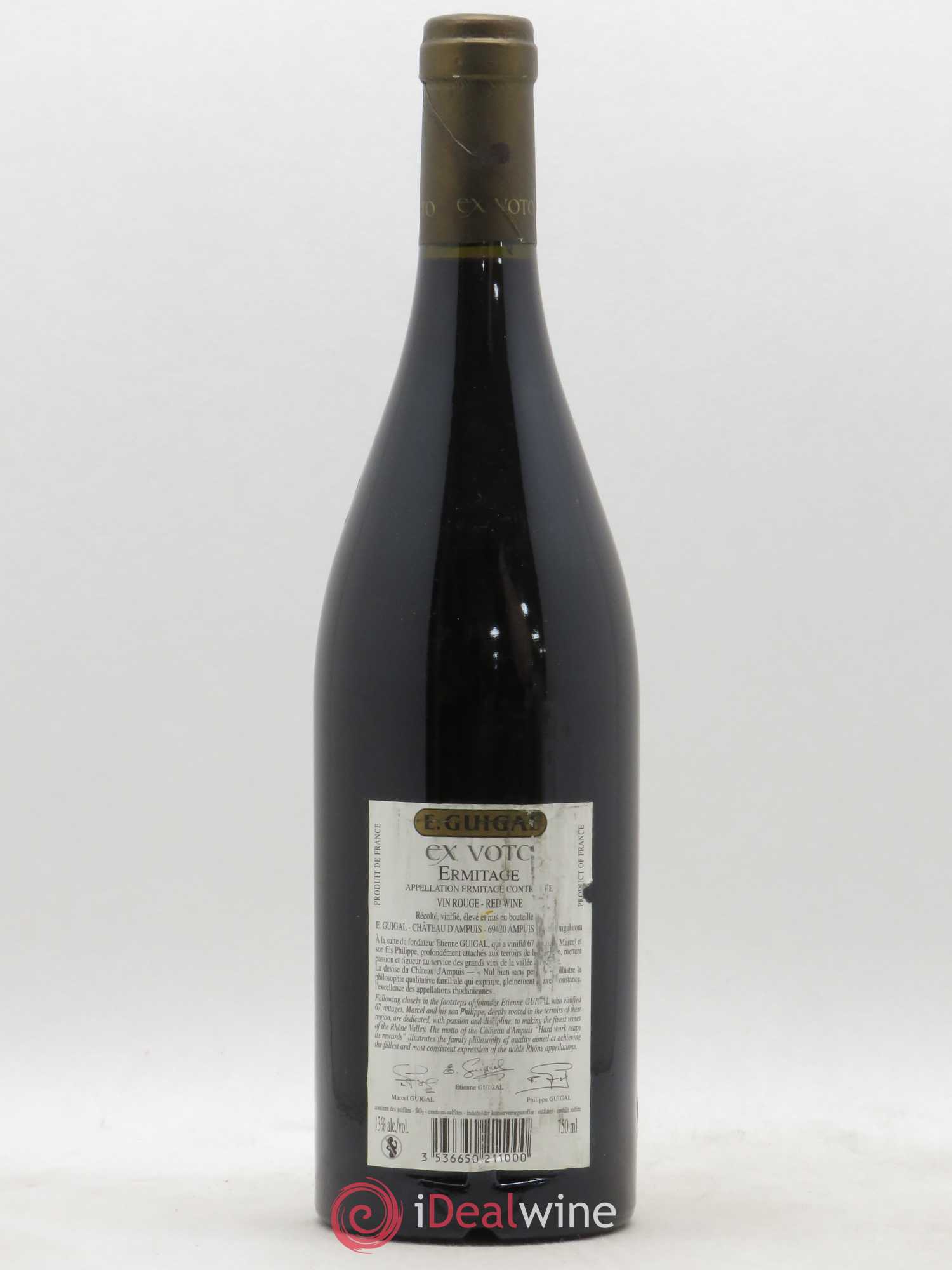 Ermitage Ex Voto Guigal 2006 - Lot de 1 bouteille - 1