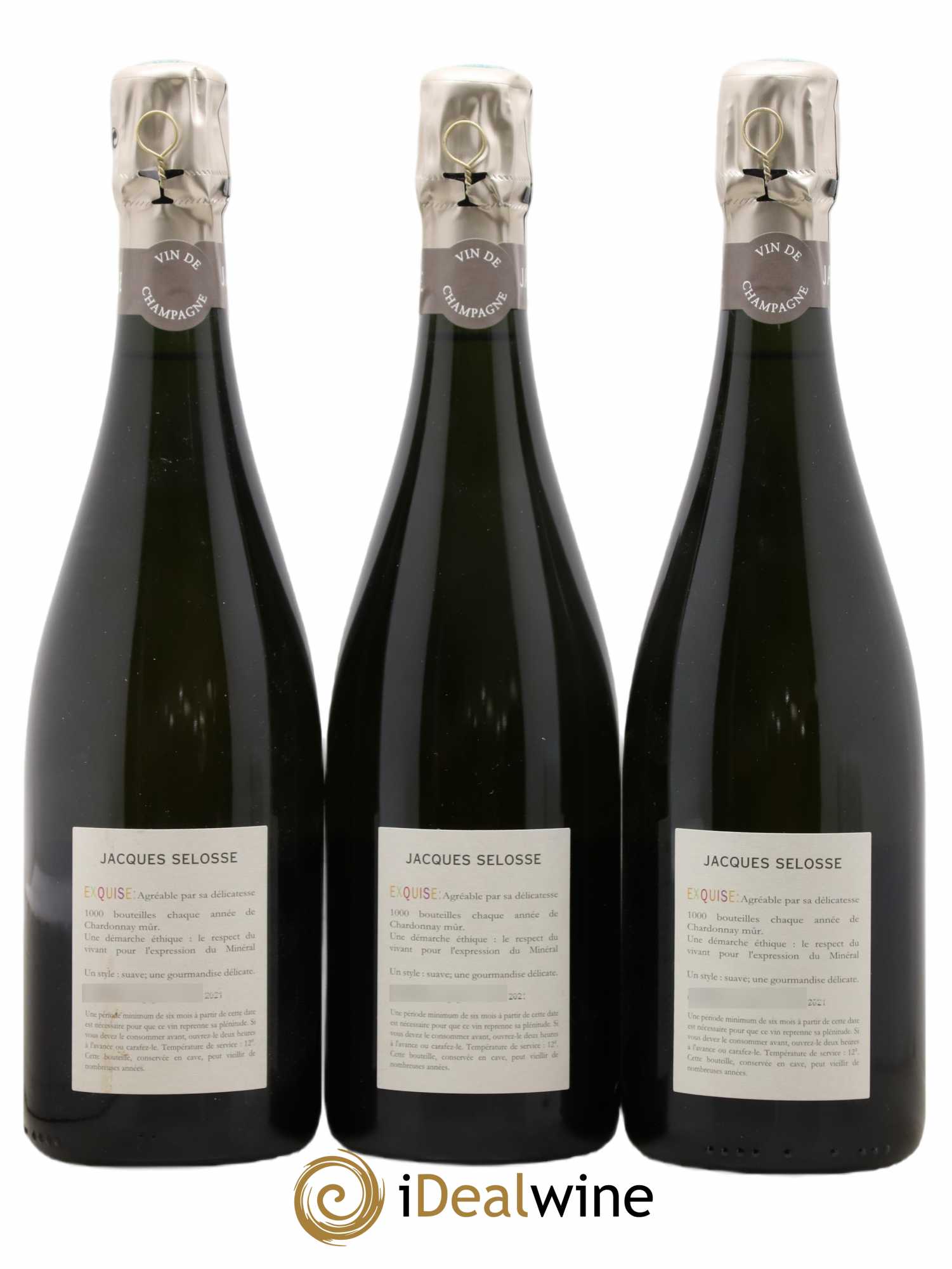 Exquise NV Jacques Selosse - Lot de 3 bouteilles - 1