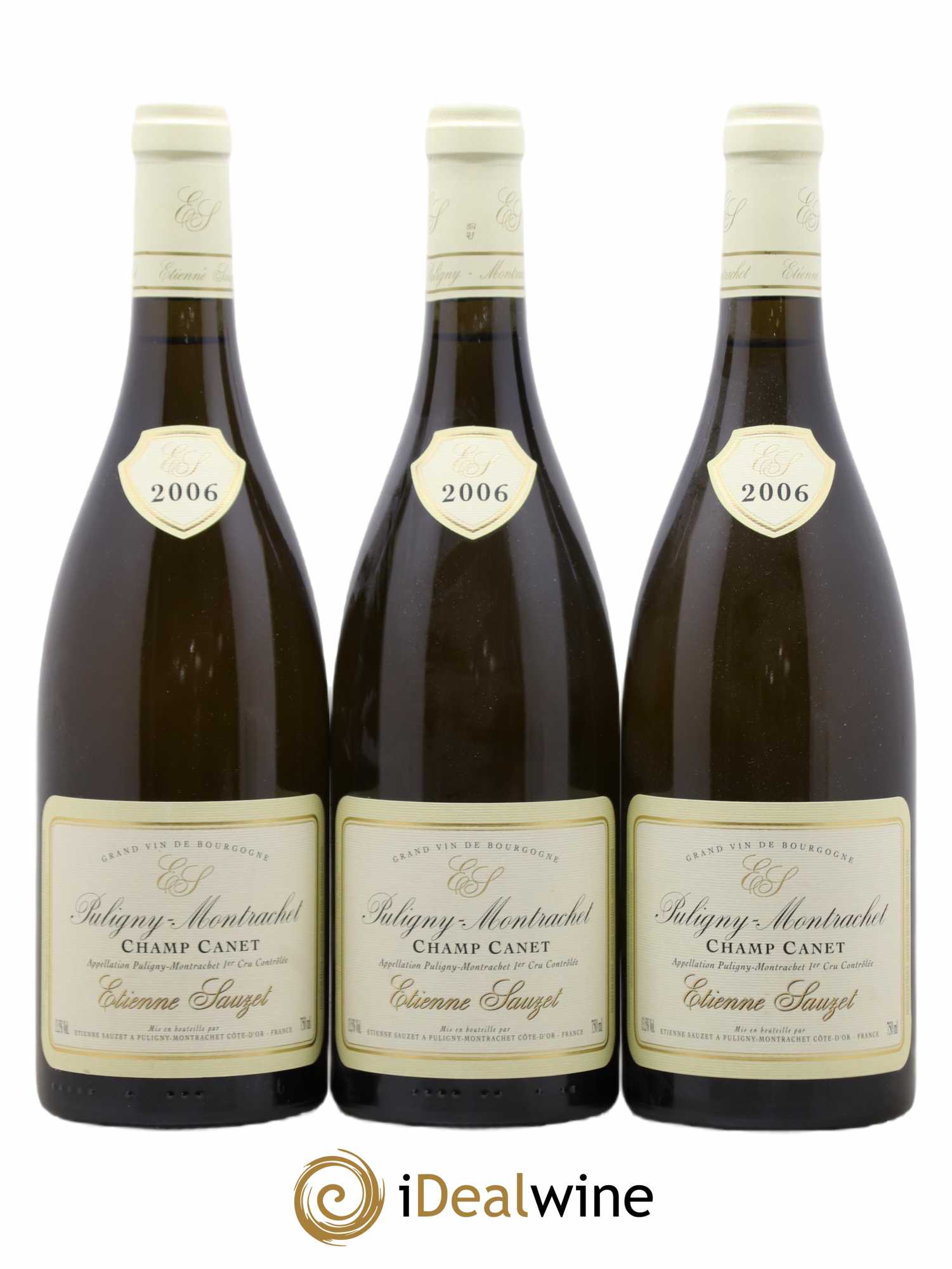 Puligny-Montrachet 1er Cru Champ Canet Etienne Sauzet 2006 - Lot de 3 bouteilles - 0