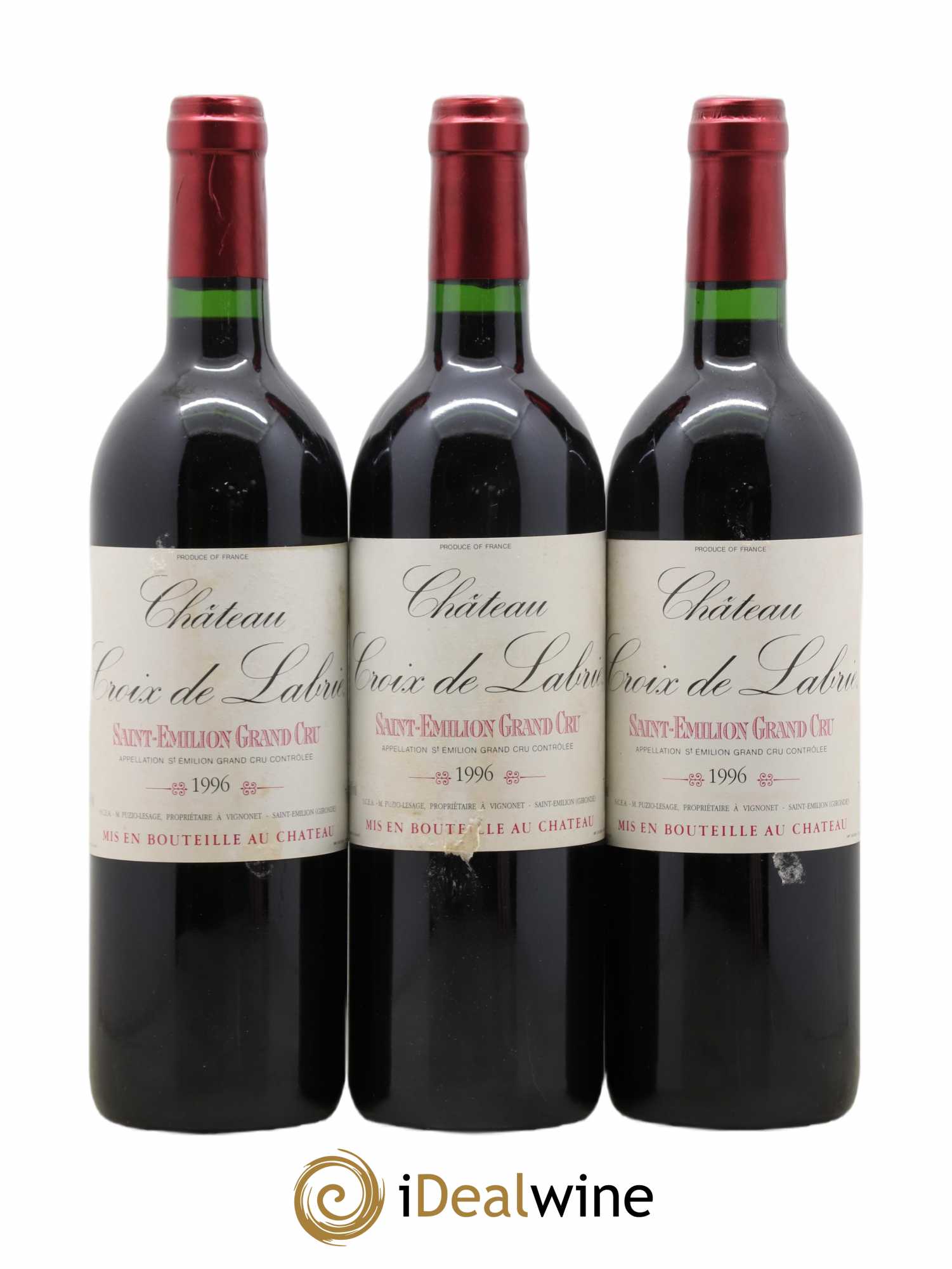 Château Croix de Labrie Grand Cru Classé 1996 - Lot de 6 bouteilles - 2