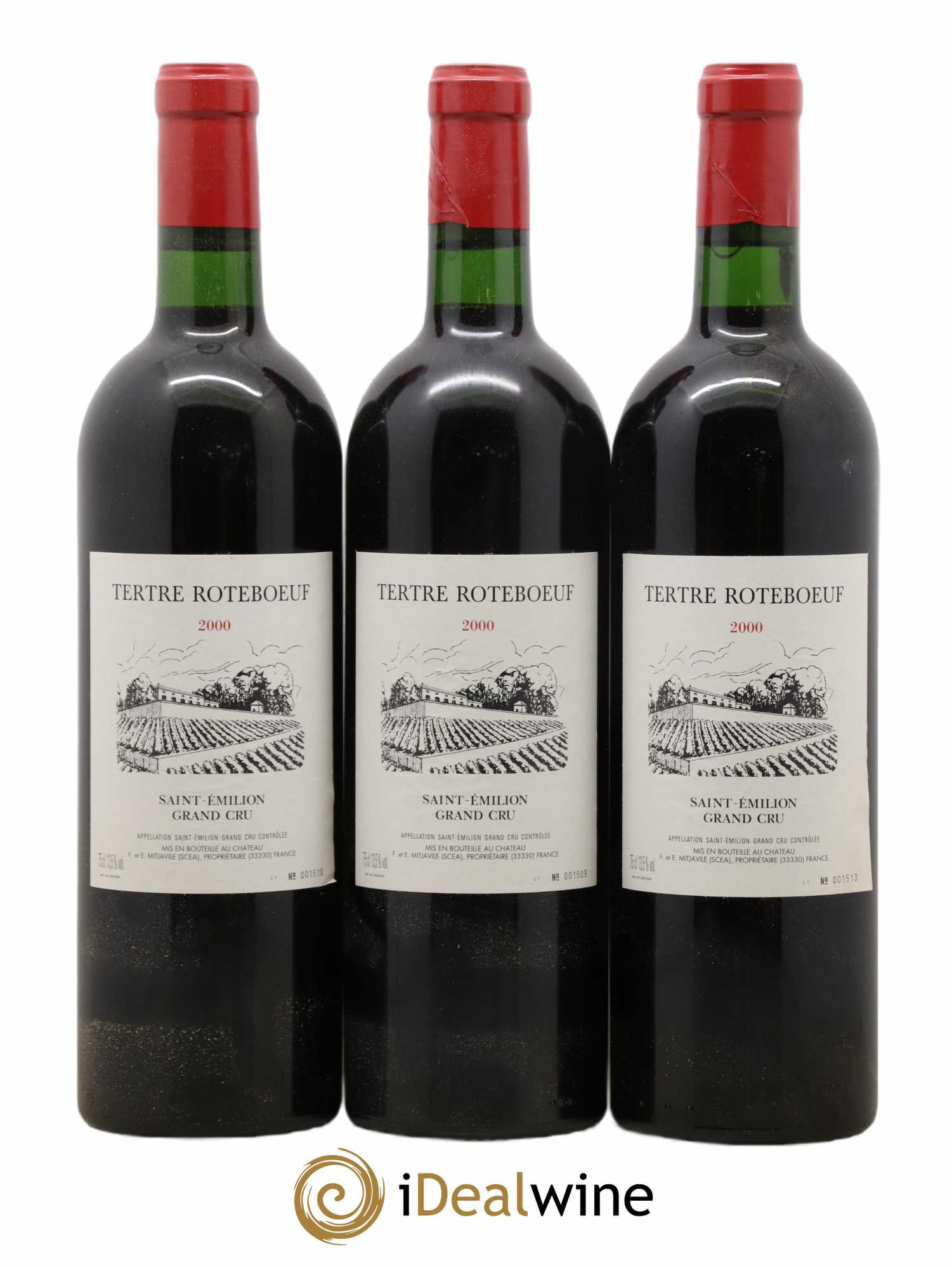 Château Tertre Roteboeuf 2000 - Lot de 6 bouteilles - 1