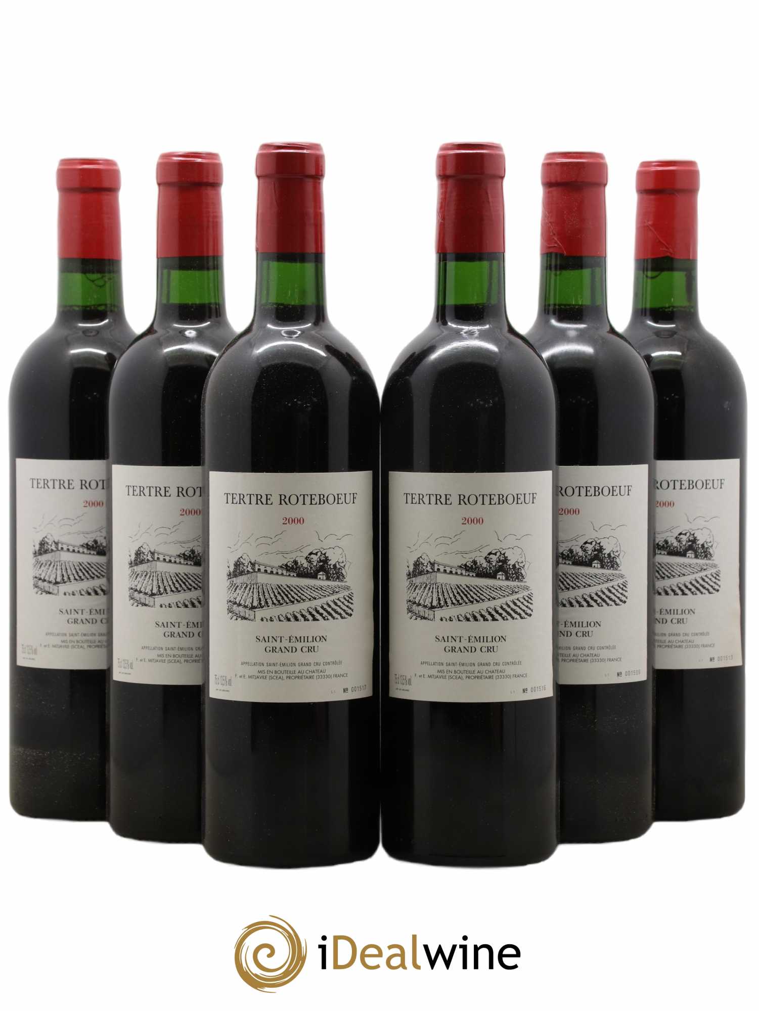 Château Tertre Roteboeuf 2000 - Lot de 6 bouteilles - 0
