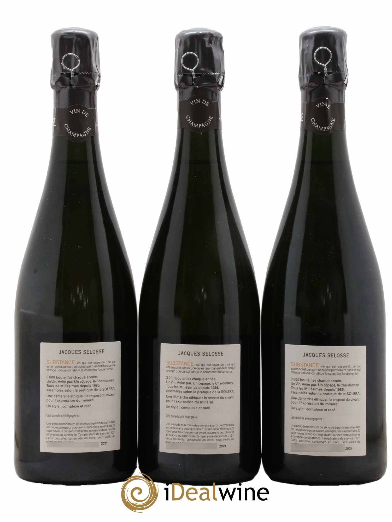 Substance Jacques Selosse - Lot of 3 bottles - 1