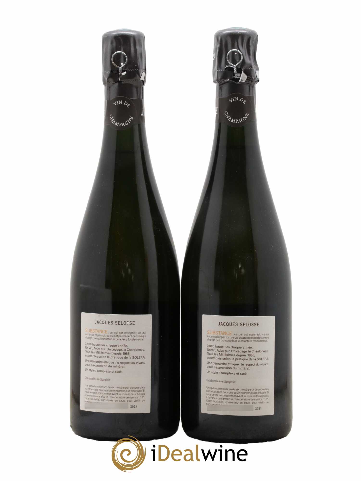 Substance Jacques Selosse - Lot of 2 bottles - 1