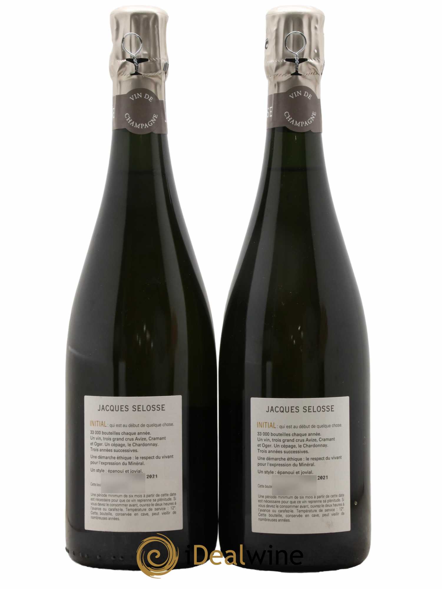 Initial Brut Jacques Selosse - Lot of 2 bottles - 1