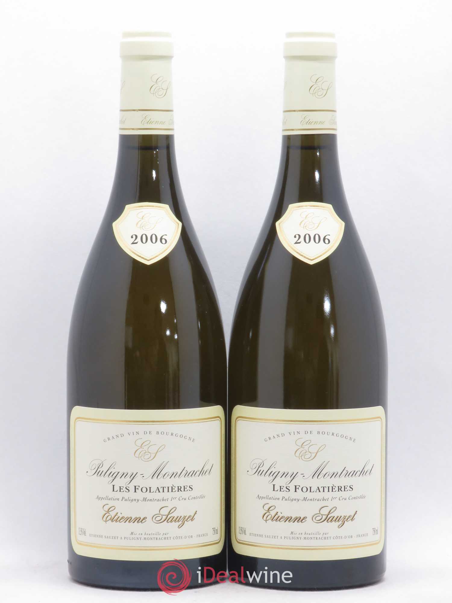 Puligny-Montrachet 1er Cru Les Folatières Etienne Sauzet 2006 - Lot de 2 bouteilles - 0
