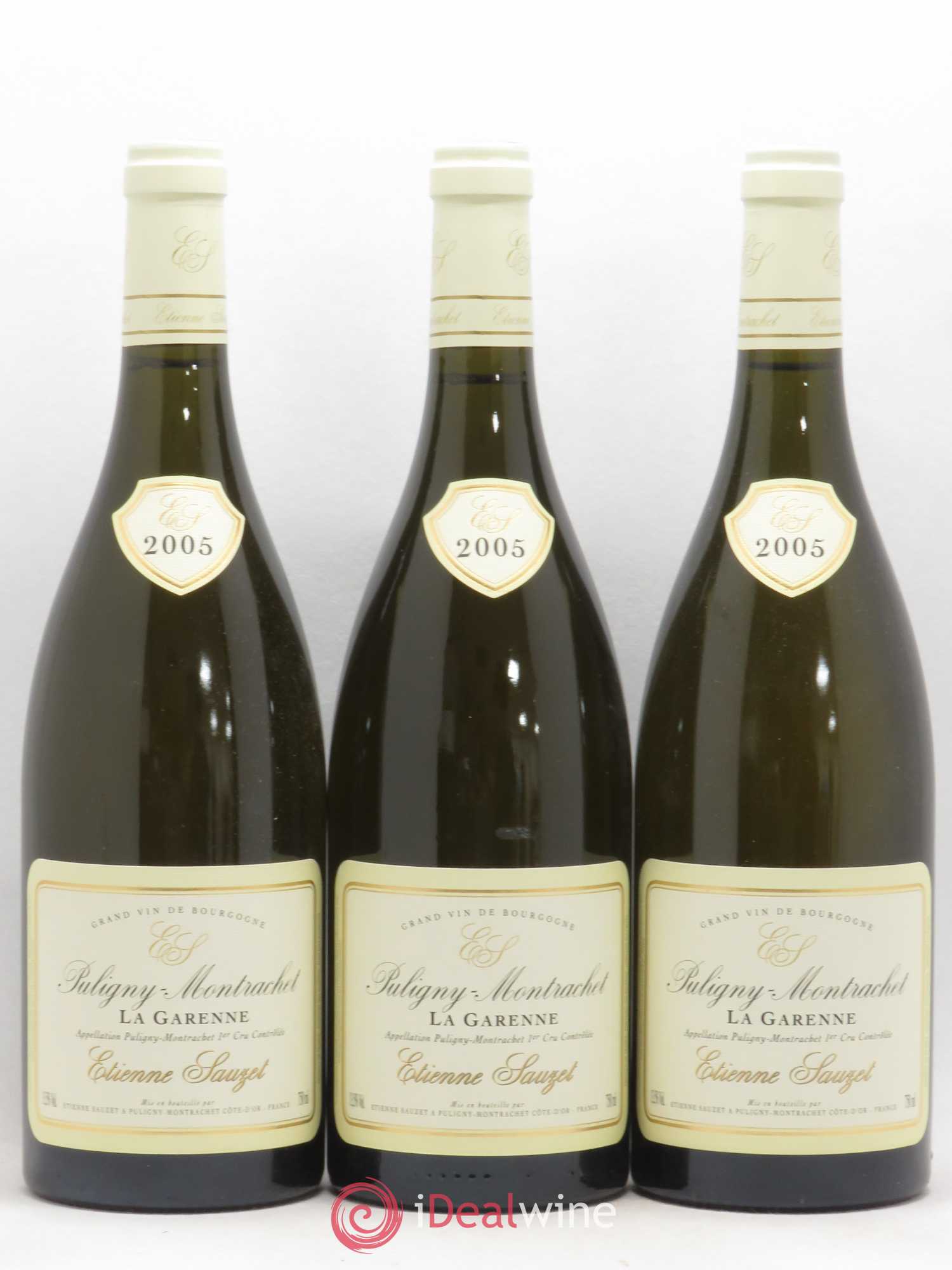 Puligny-Montrachet 1er Cru La Garenne Etienne Sauzet 2005 - Lot de 3 bouteilles - 0