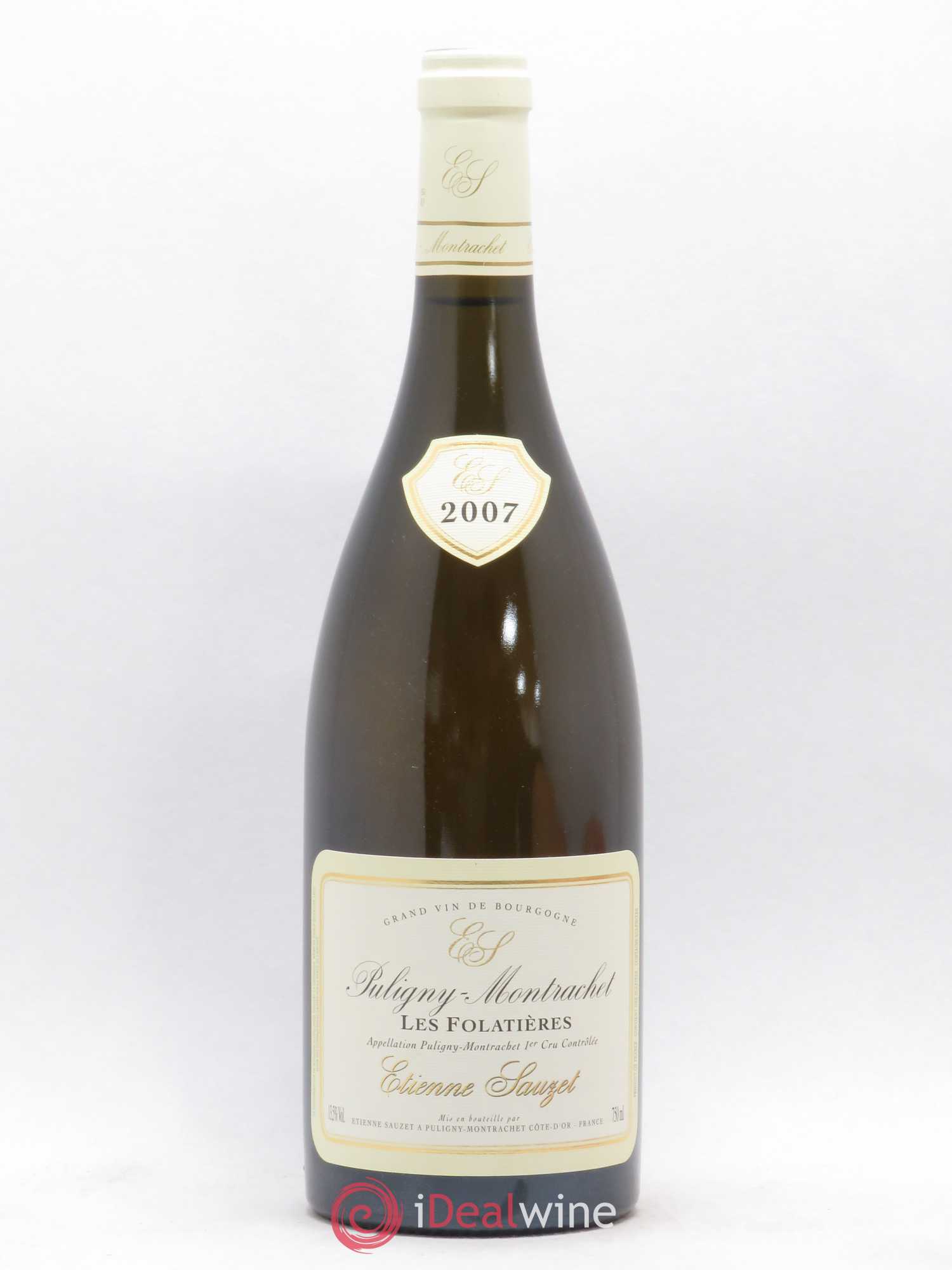 Puligny-Montrachet 1er Cru Les Folatières Etienne Sauzet 2007 - Lot de 1 bouteille - 0