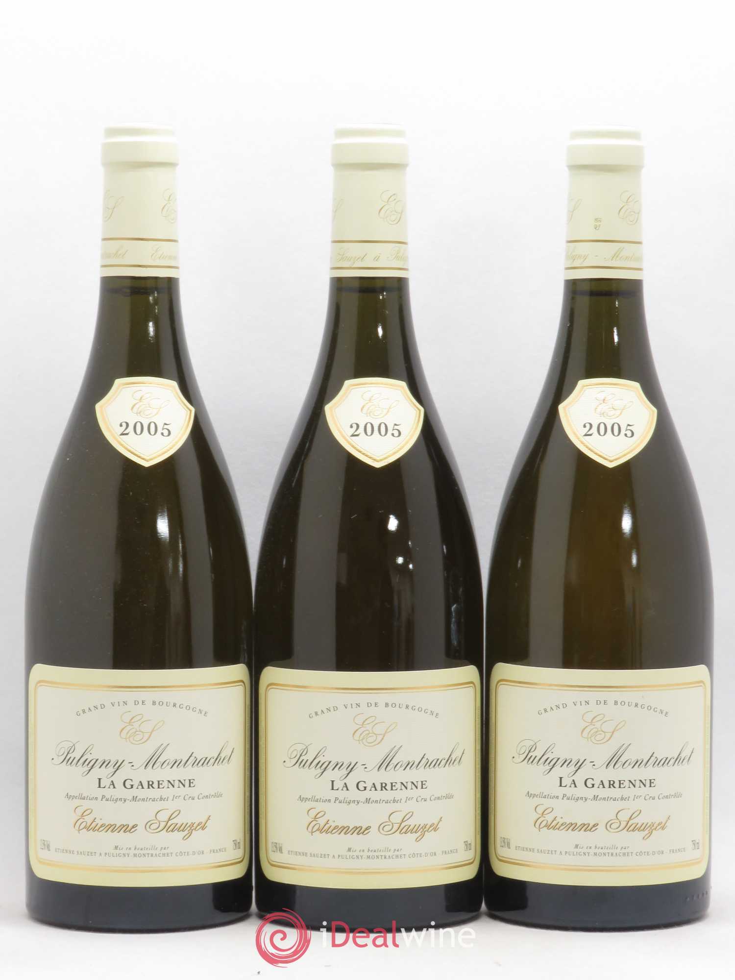 Puligny-Montrachet 1er Cru La Garenne Etienne Sauzet 2005 - Lot de 3 bouteilles - 0