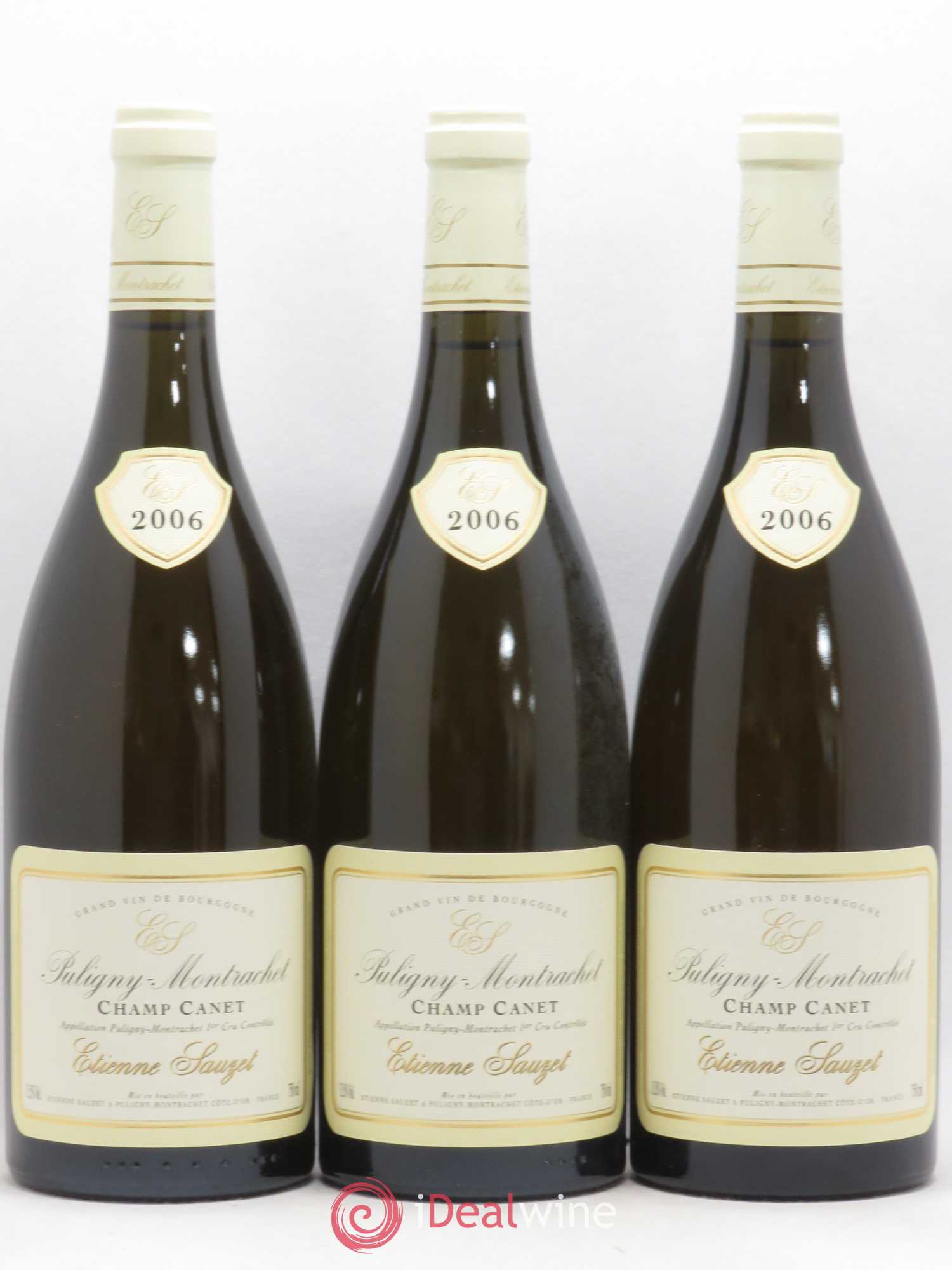 Puligny-Montrachet 1er Cru Champ Canet Etienne Sauzet 2006 - Lot de 3 bouteilles - 0