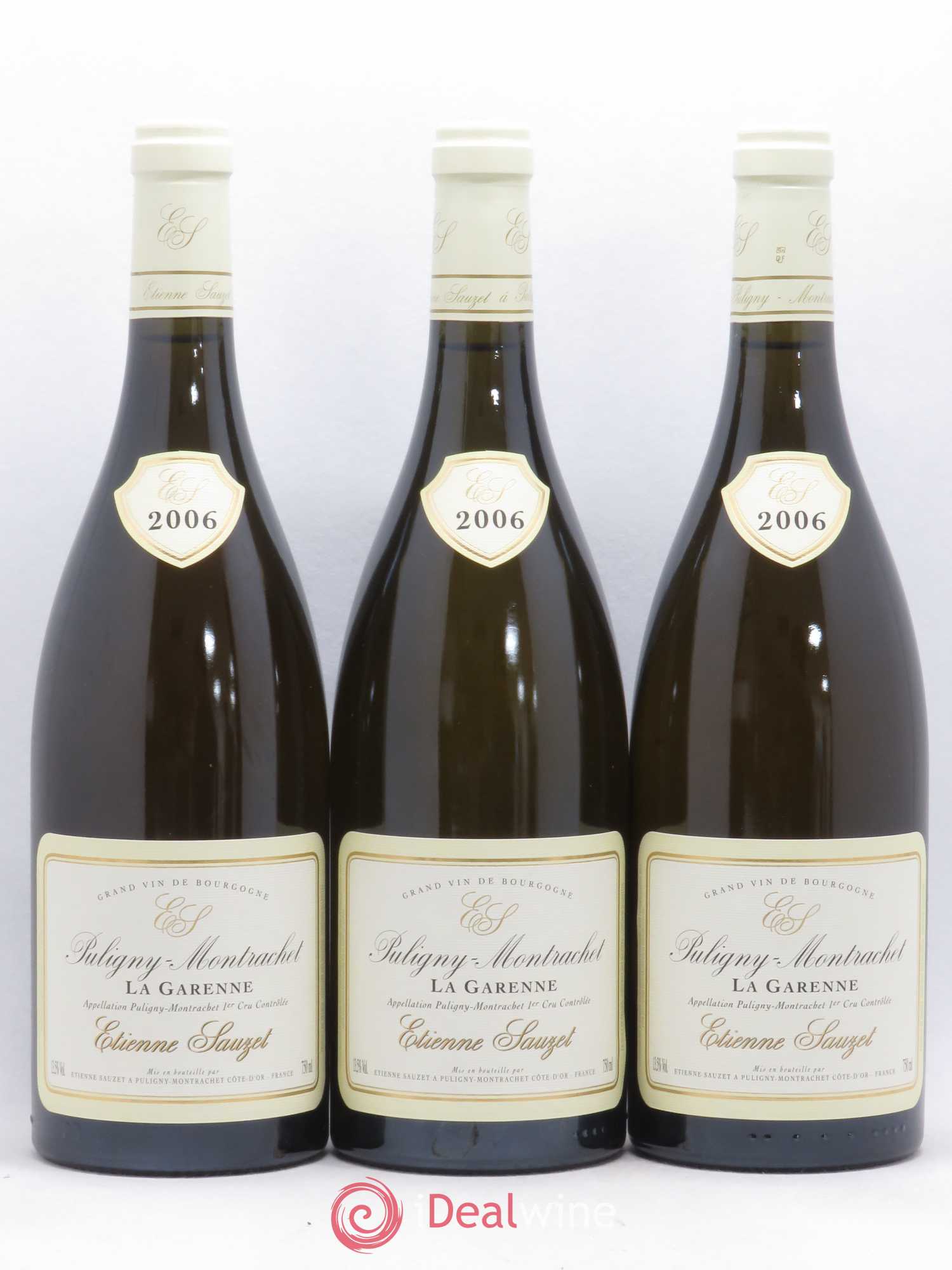 Puligny-Montrachet 1er Cru La Garenne Etienne Sauzet 2006 - Lot de 3 bouteilles - 0