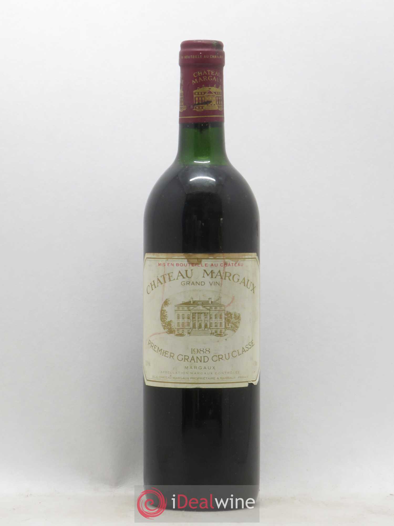 Château Margaux 1er Grand Cru Classé 1988 - Lot de 1 bouteille - 0