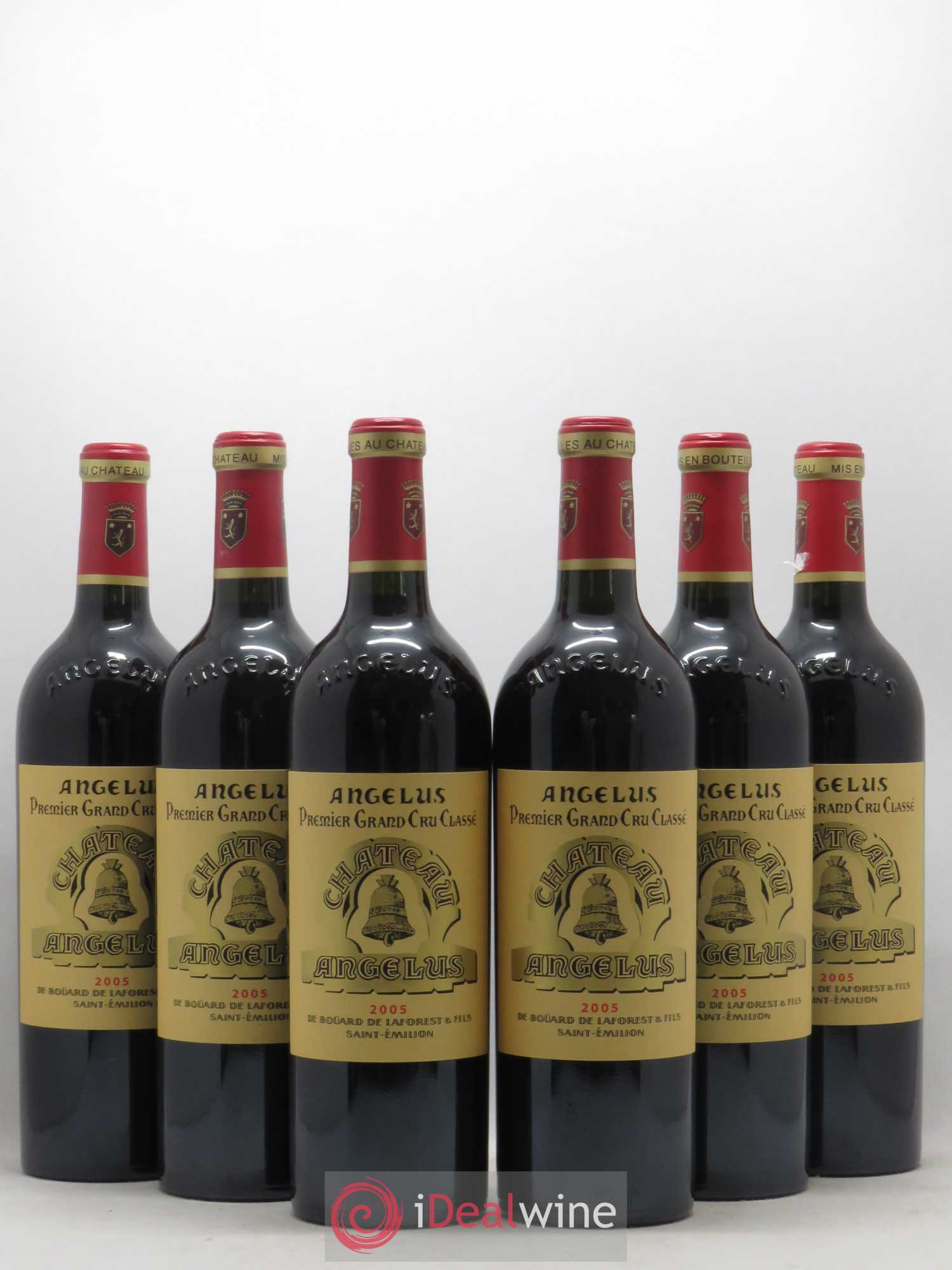 Château Angélus 1er Grand Cru Classé A 2005 - Lot de 6 bouteilles - 0