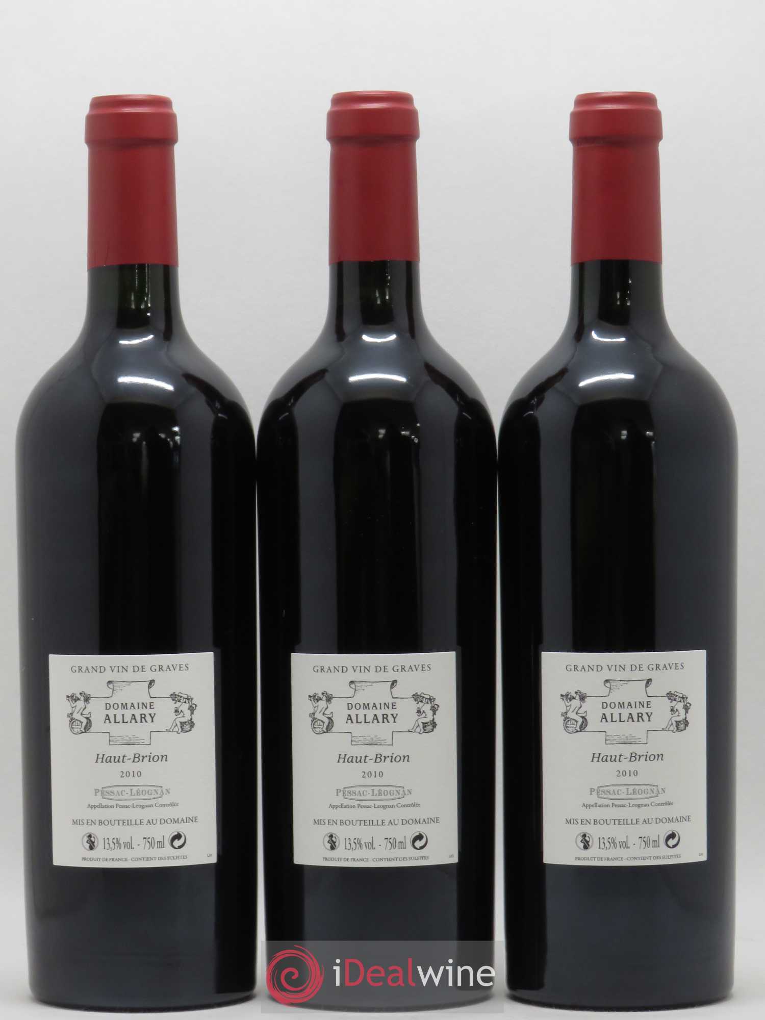 Domaine Allary Haut-Brion 2010 - Lot of 6 bottles - 4