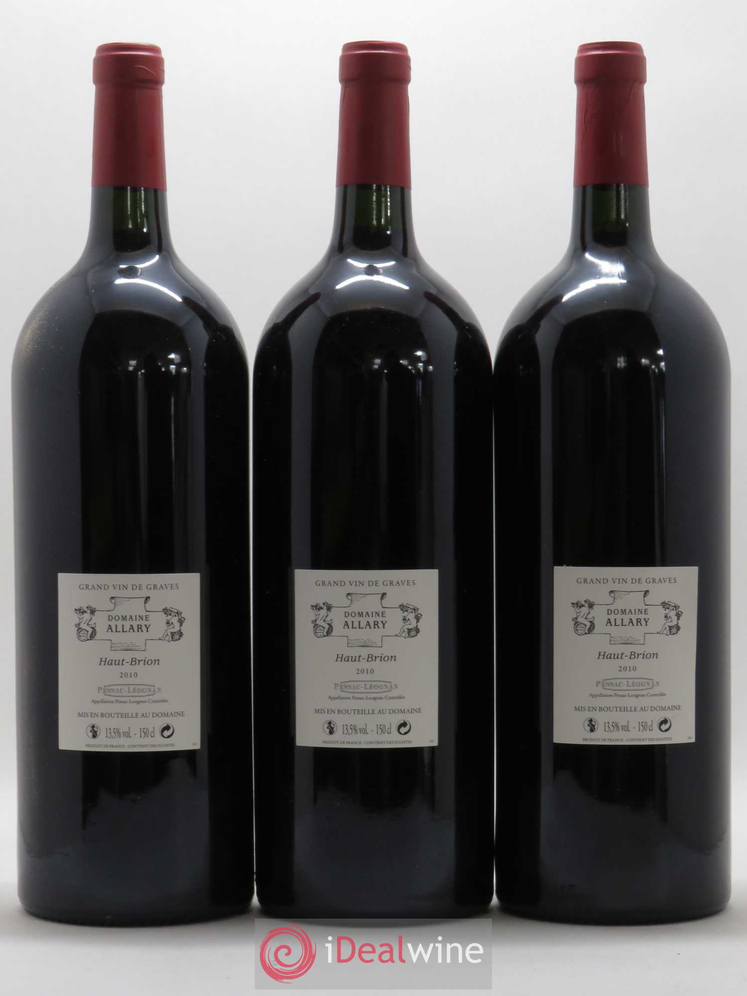 Domaine Allary Haut-Brion 2010 - Lot de 3 magnums - 1