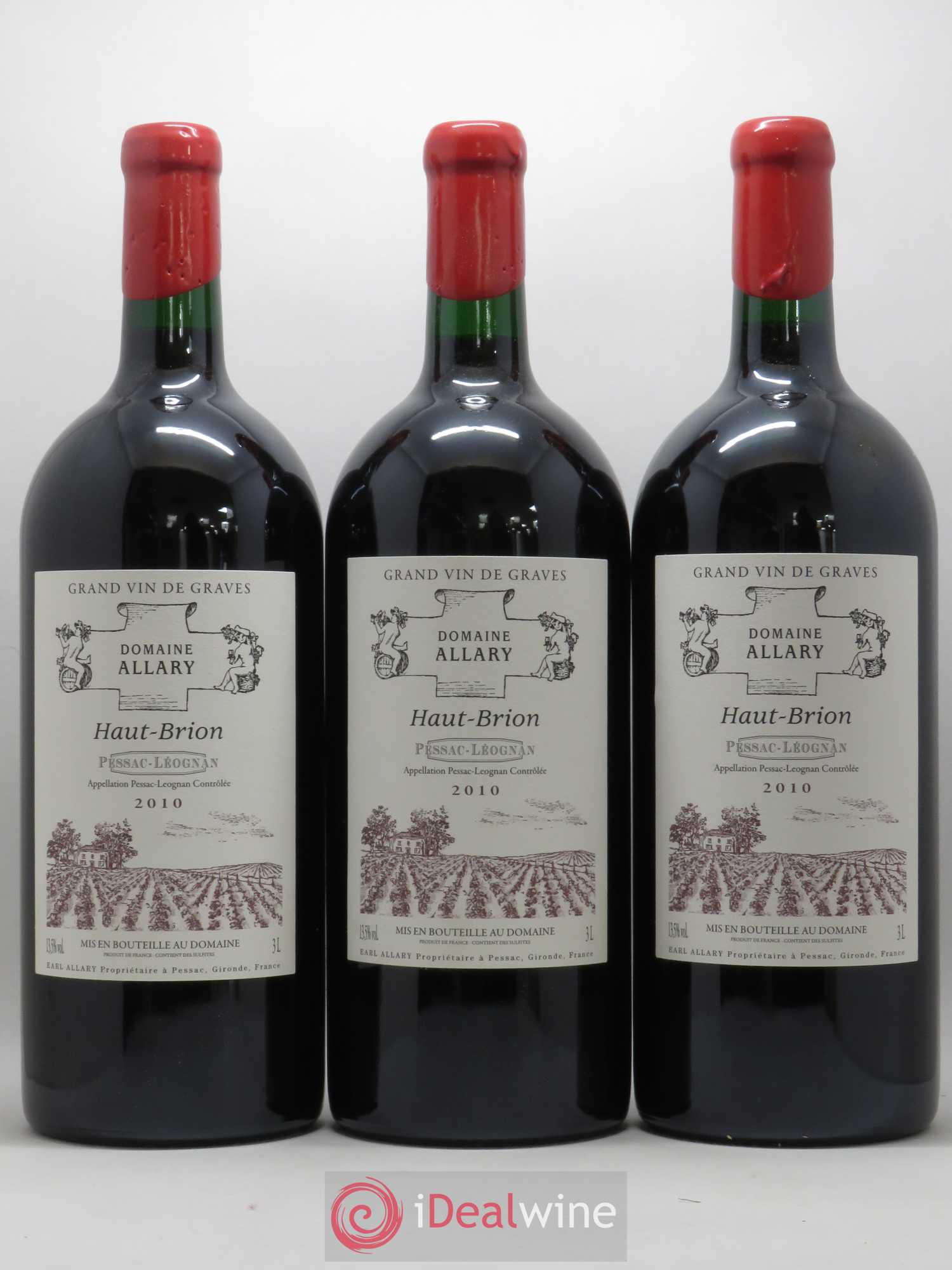 Domaine Allary Haut-Brion 2010 - Lot de 3 double magnums - 0