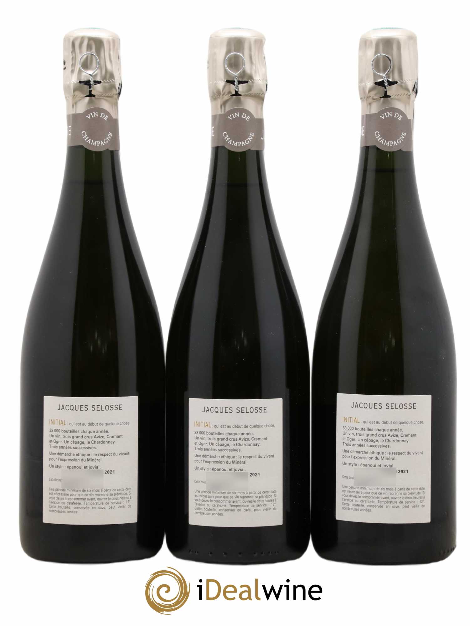 Initial Brut Jacques Selosse - Lot de 3 bouteilles - 1