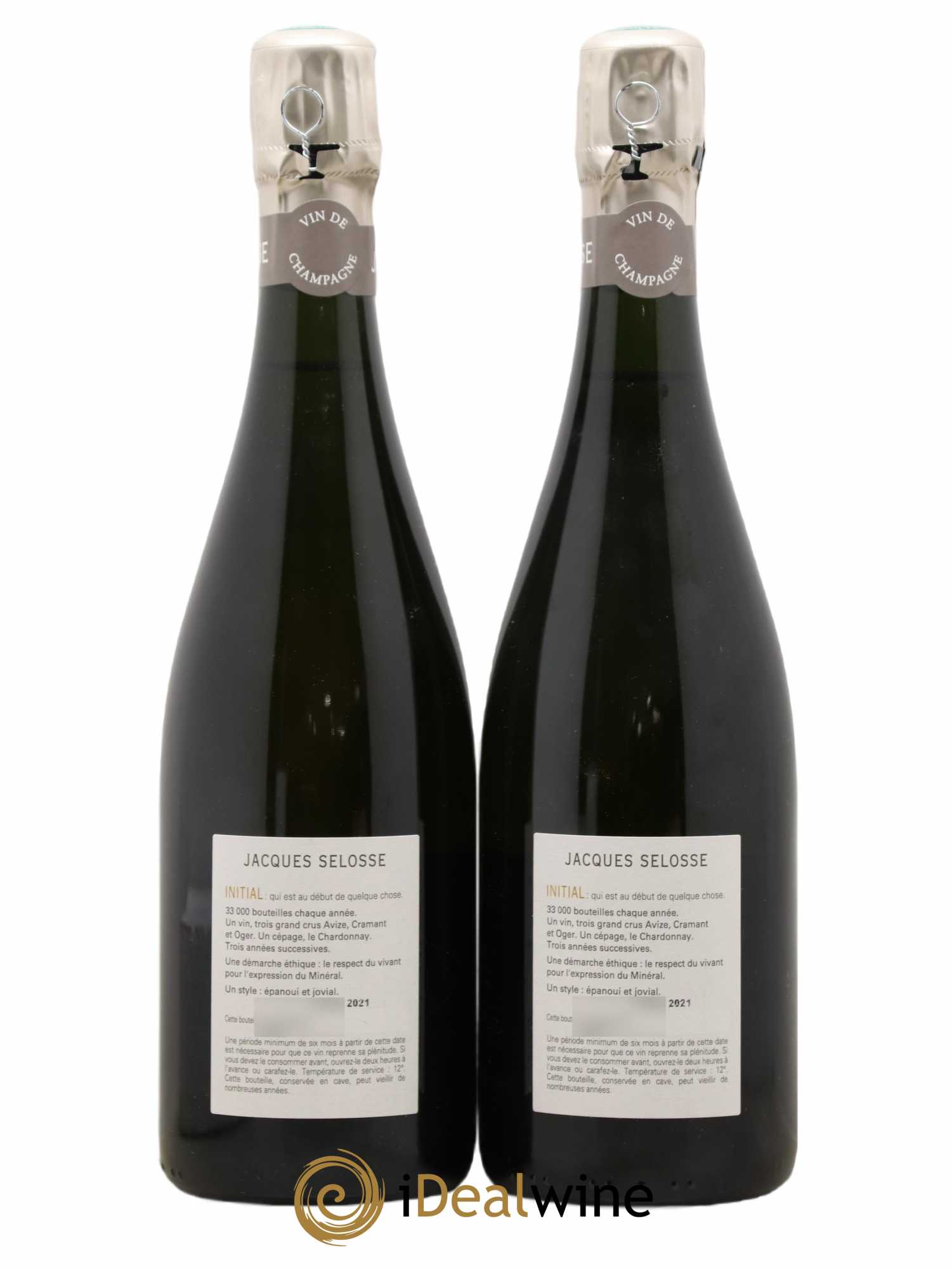 Initial Brut Jacques Selosse - Lot de 2 bouteilles - 1