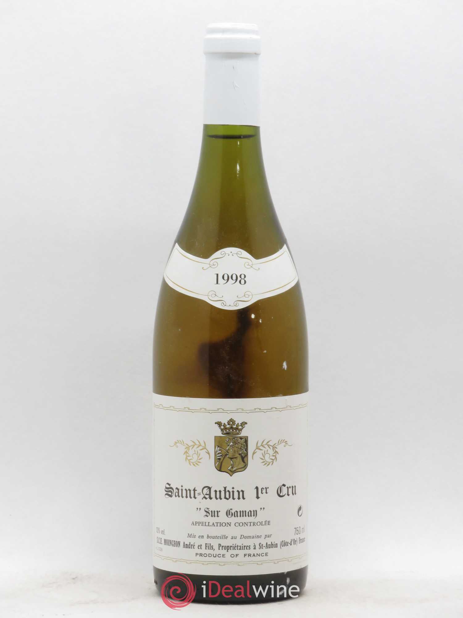 Saint-Aubin 1er Cru Sur Gamay André Moingeon et Fils 1998 - Posten von 1 Flasche - 0