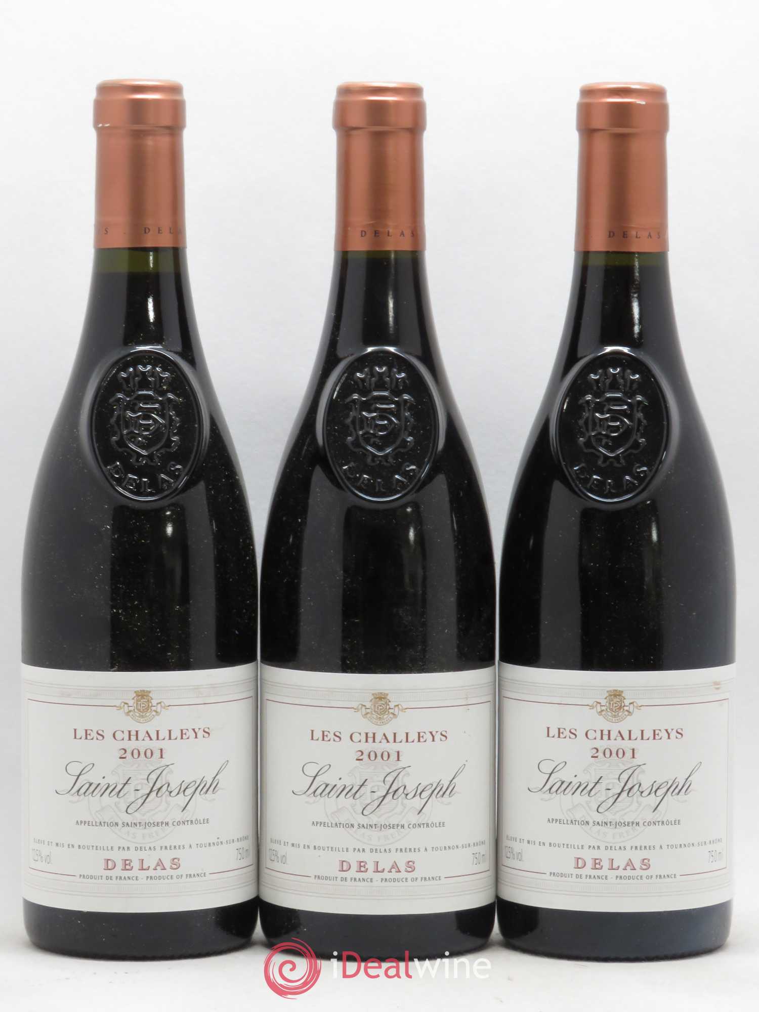 Saint-Joseph Les Challeys Delas Frères 2001 - Lot de 3 bouteilles - 0