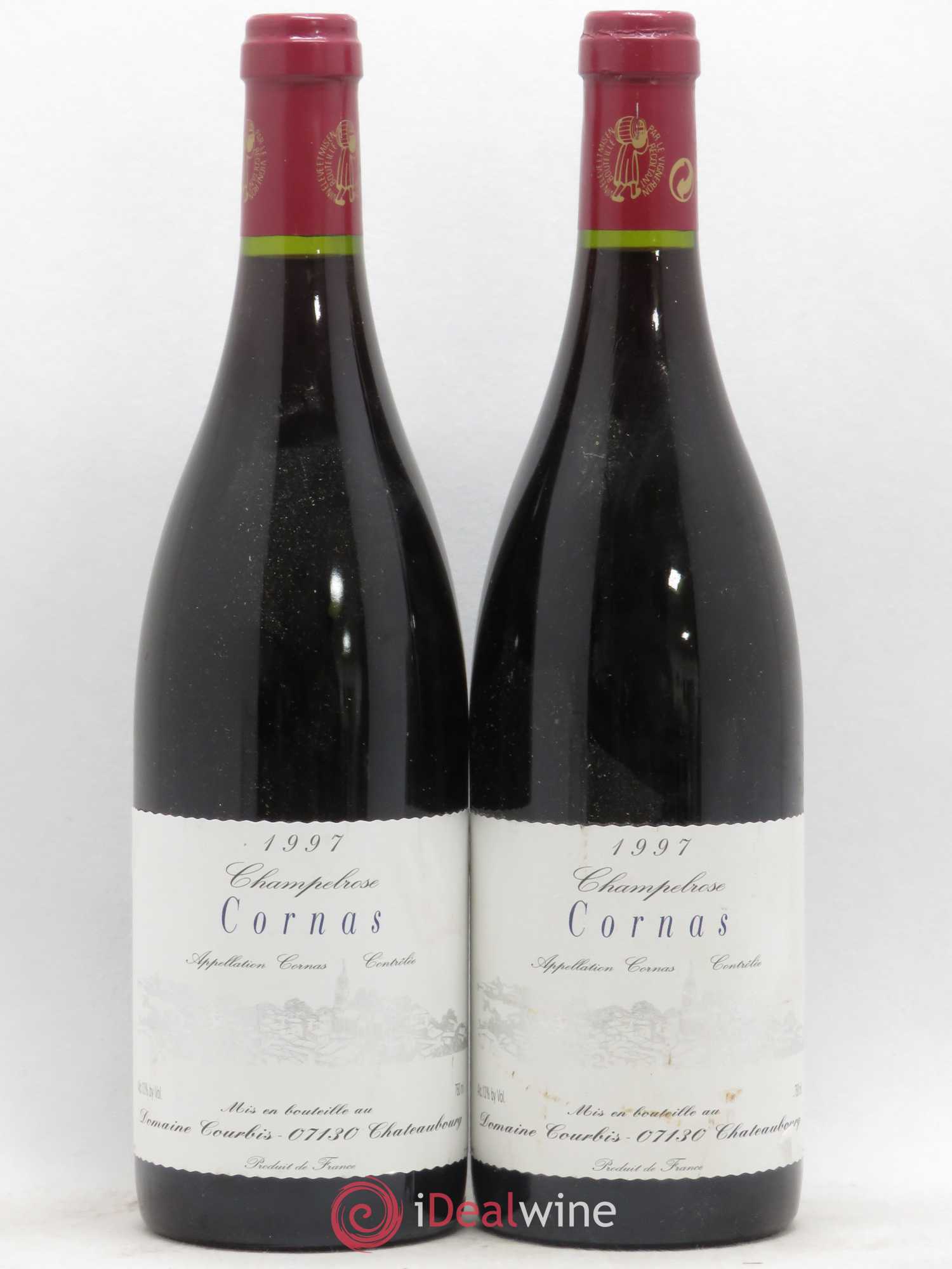 Cornas Champelrose Domaine Courbis Champelrose 1997 - Lot de 2 bouteilles - 0