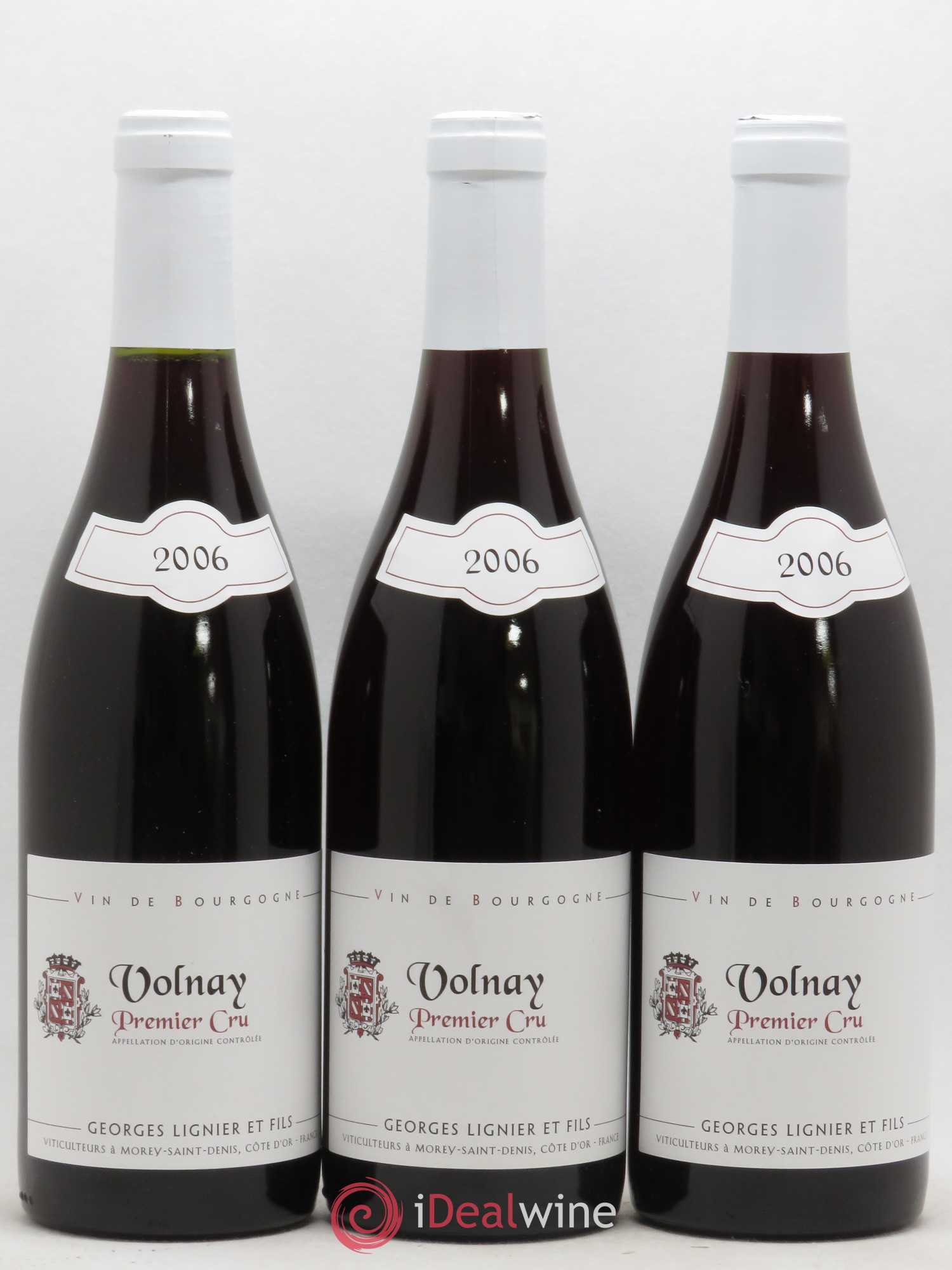 Volnay 1er Cru Georges Lignier et Fils 2006 - Posten von 3 Flaschen - 0