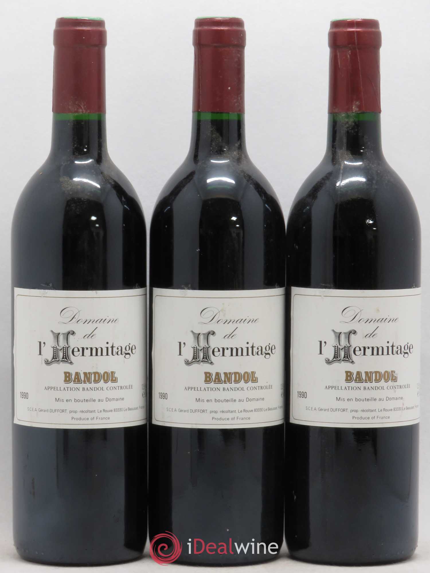 Bandol L'Hermitage 1990 - Posten von 3 Flaschen - 0