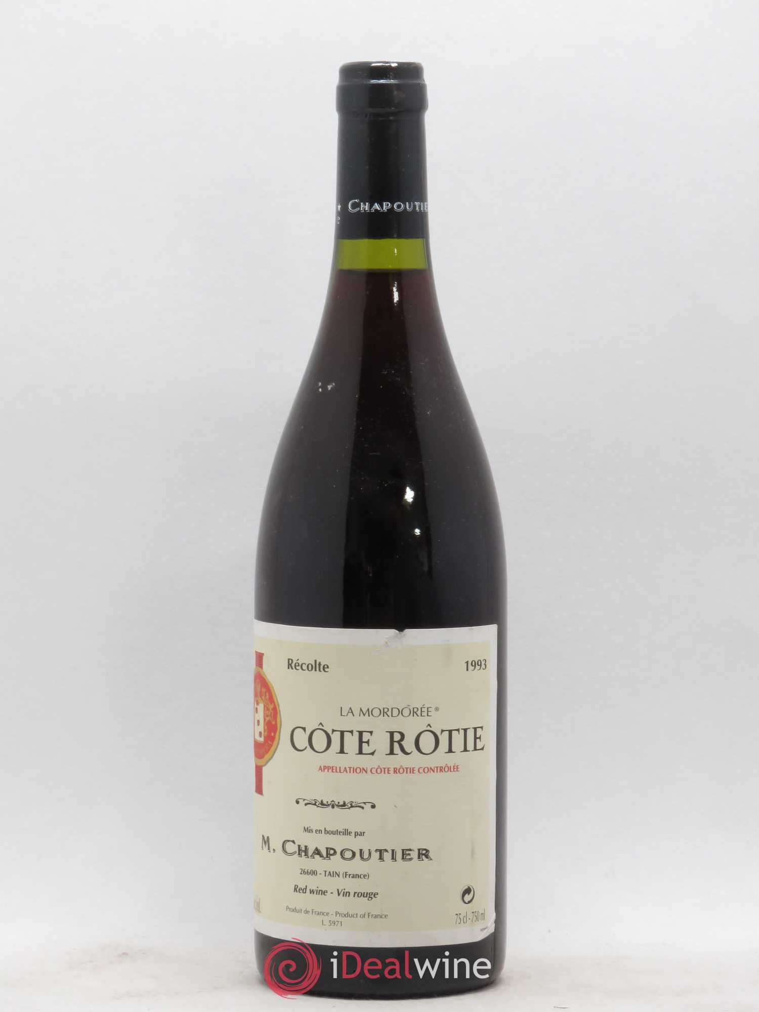 Côte-Rôtie La Mordorée Chapoutier 1993 - Lot de 1 bouteille - 1