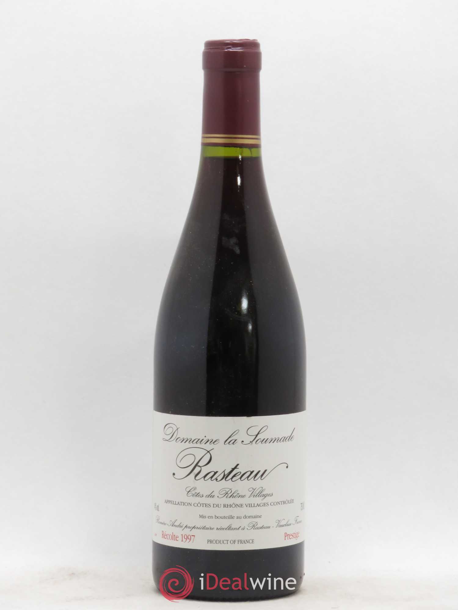 Rasteau Cuvée Prestige La Soumade (Domaine) 1997 - Lot de 1 bouteille - 0
