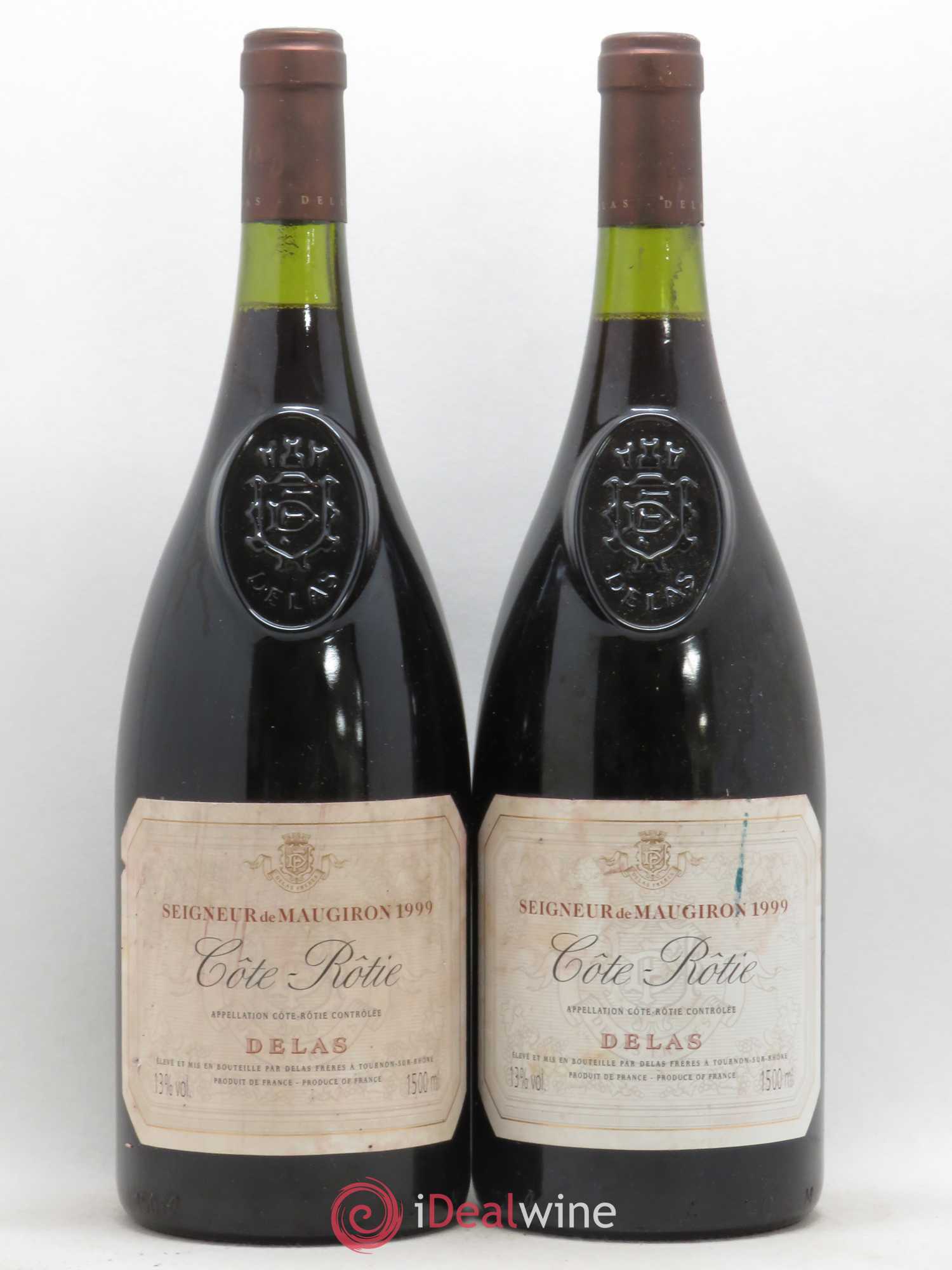 Côte-Rôtie Seigneur de Maugiron Delas Frères 1999 - Lot de 2 magnums - 0
