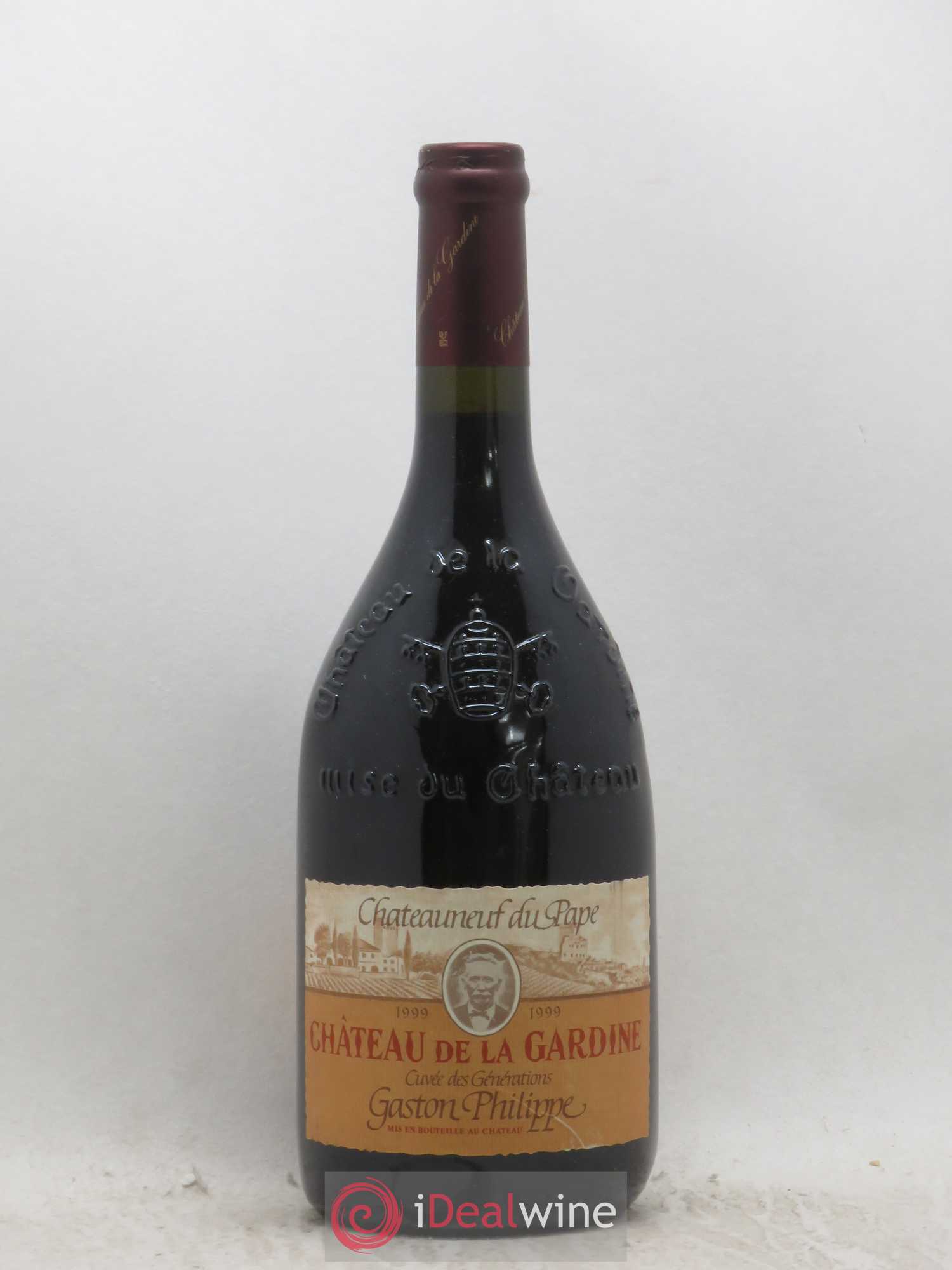 Châteauneuf-du-Pape Château de La Gardine Cuvée des Générations Gaston Philippe Famille Brunel Gaston Philippe 1999 - Lot de 1 bouteille - 0