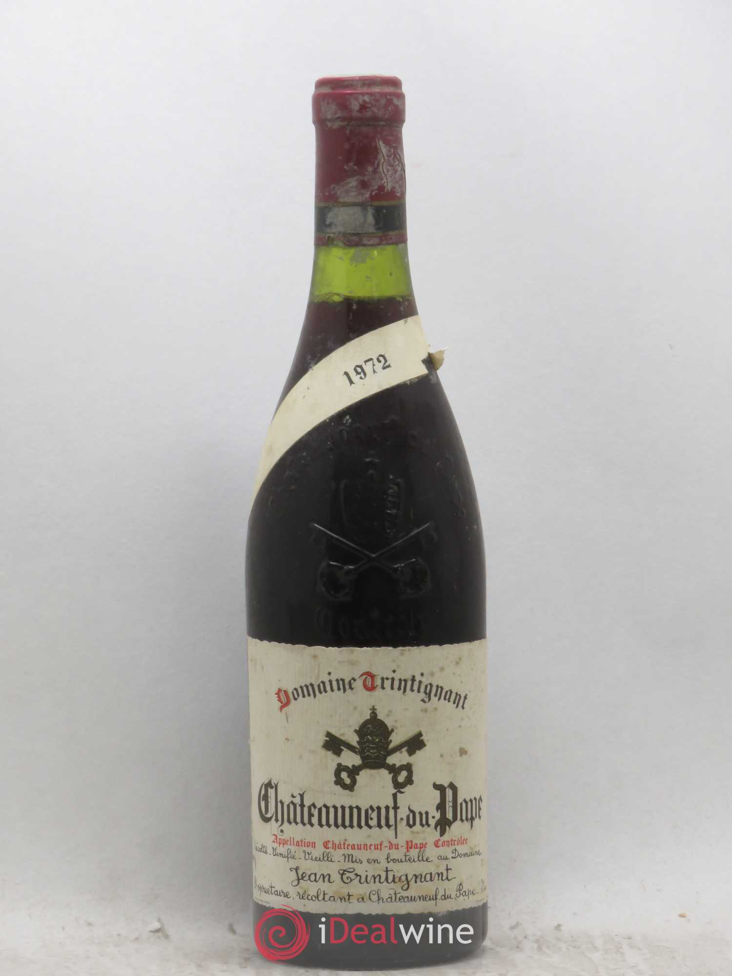 Châteauneuf-du-Pape Jean Trintignant 1972 - Lot de 1 bouteille - 0