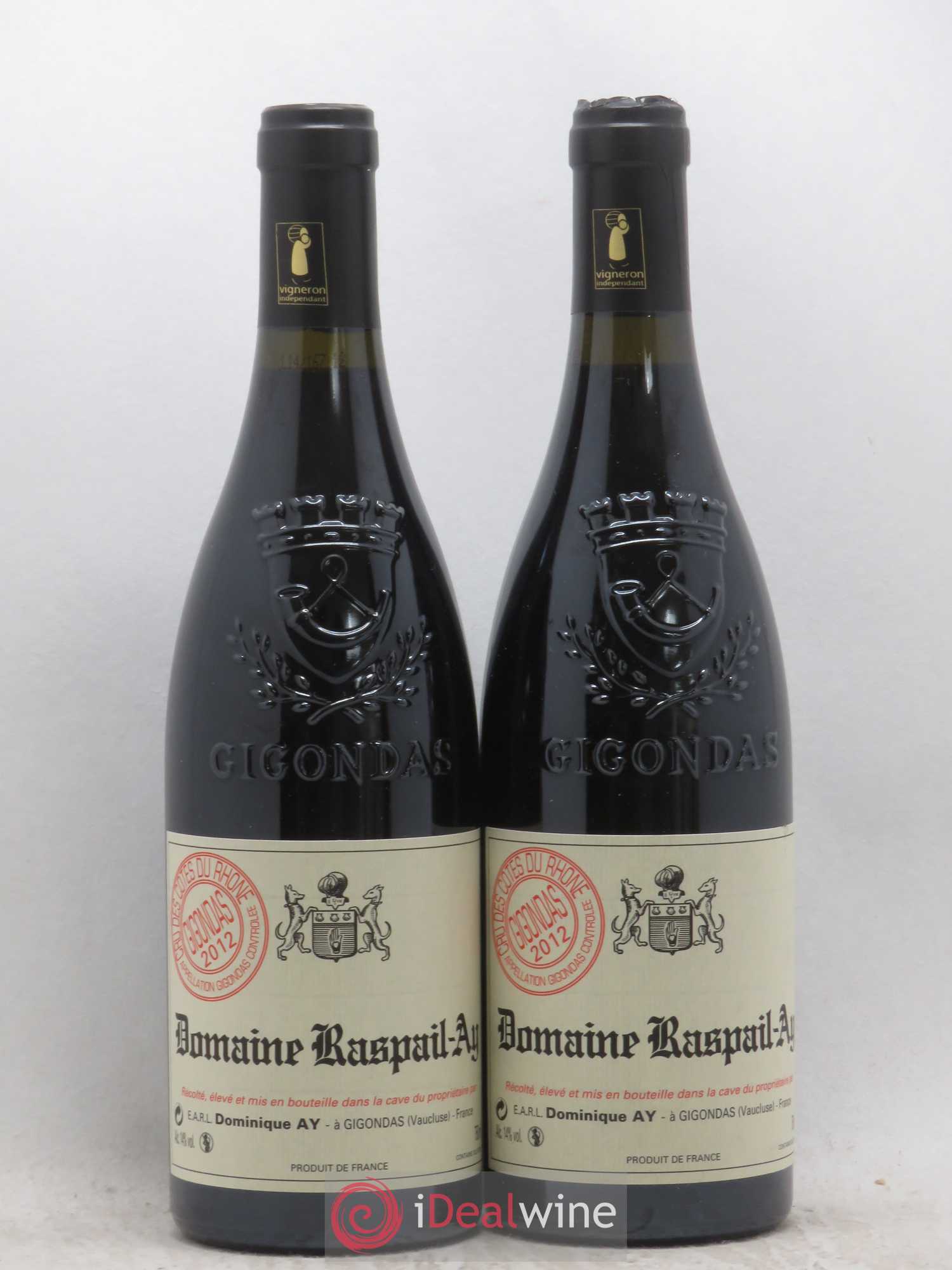 Gigondas Raspail-Ay 2012 - Lotto di 2 bottiglie - 0
